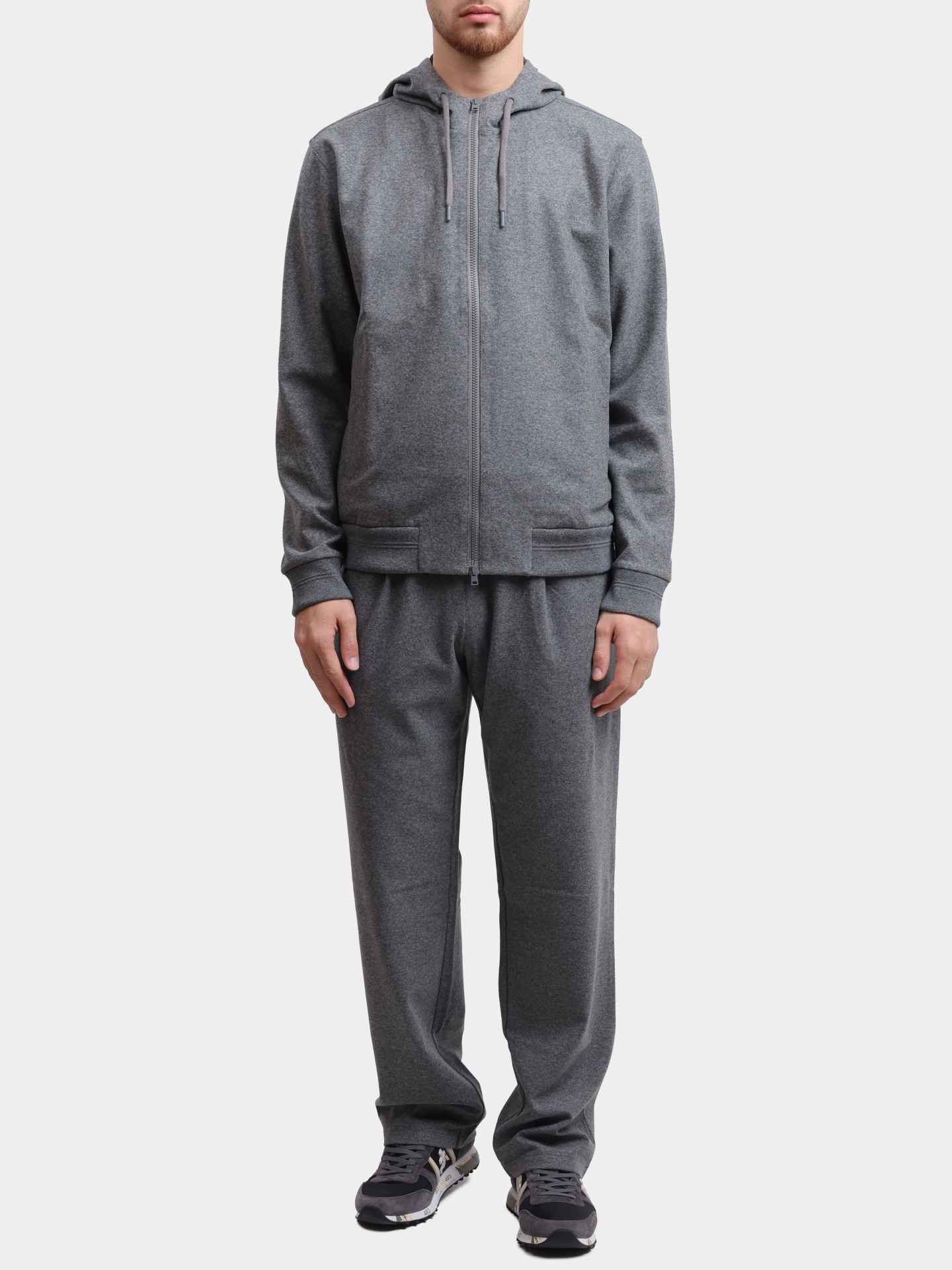 Мастерка Herno JC000071U 56034 9487 светло-серая мужская — купить в интернет-магазине Verdistore