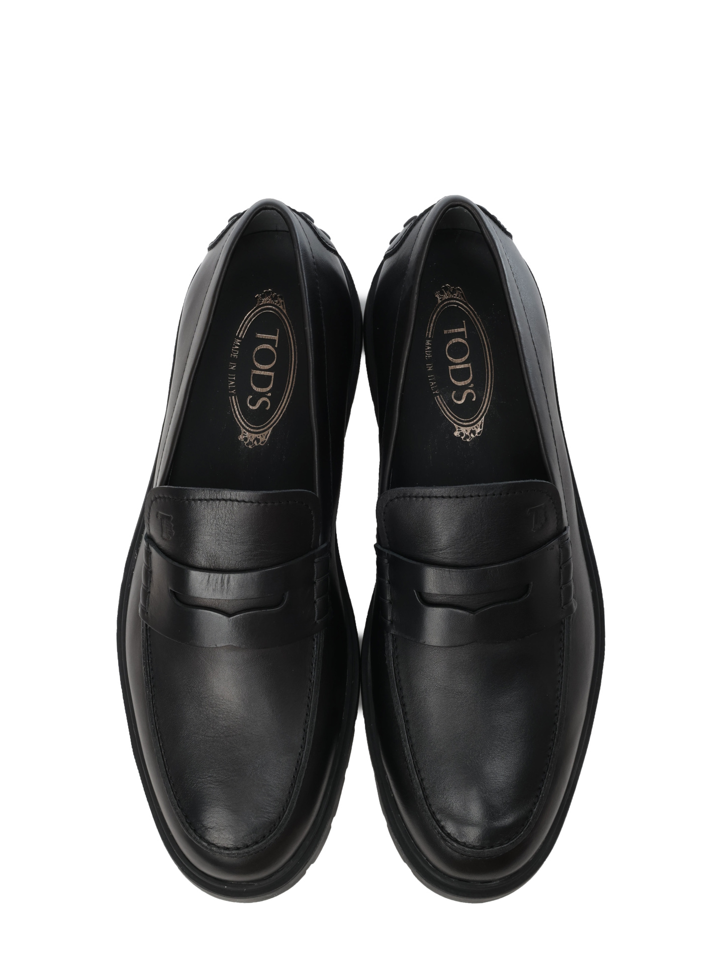 Лоферы из гладкой черной кожи  — купить в интернет-магазине Verdistore