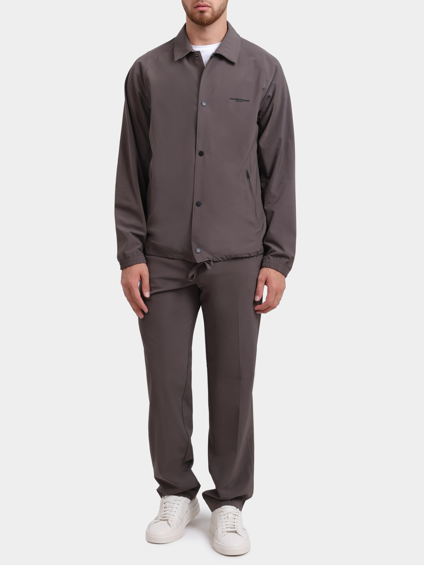 Куртка Emporio Armani EM004691 AF21368 U6200 коричневая мужская свободного кроя  — купить в интернет-магазине Verdistore