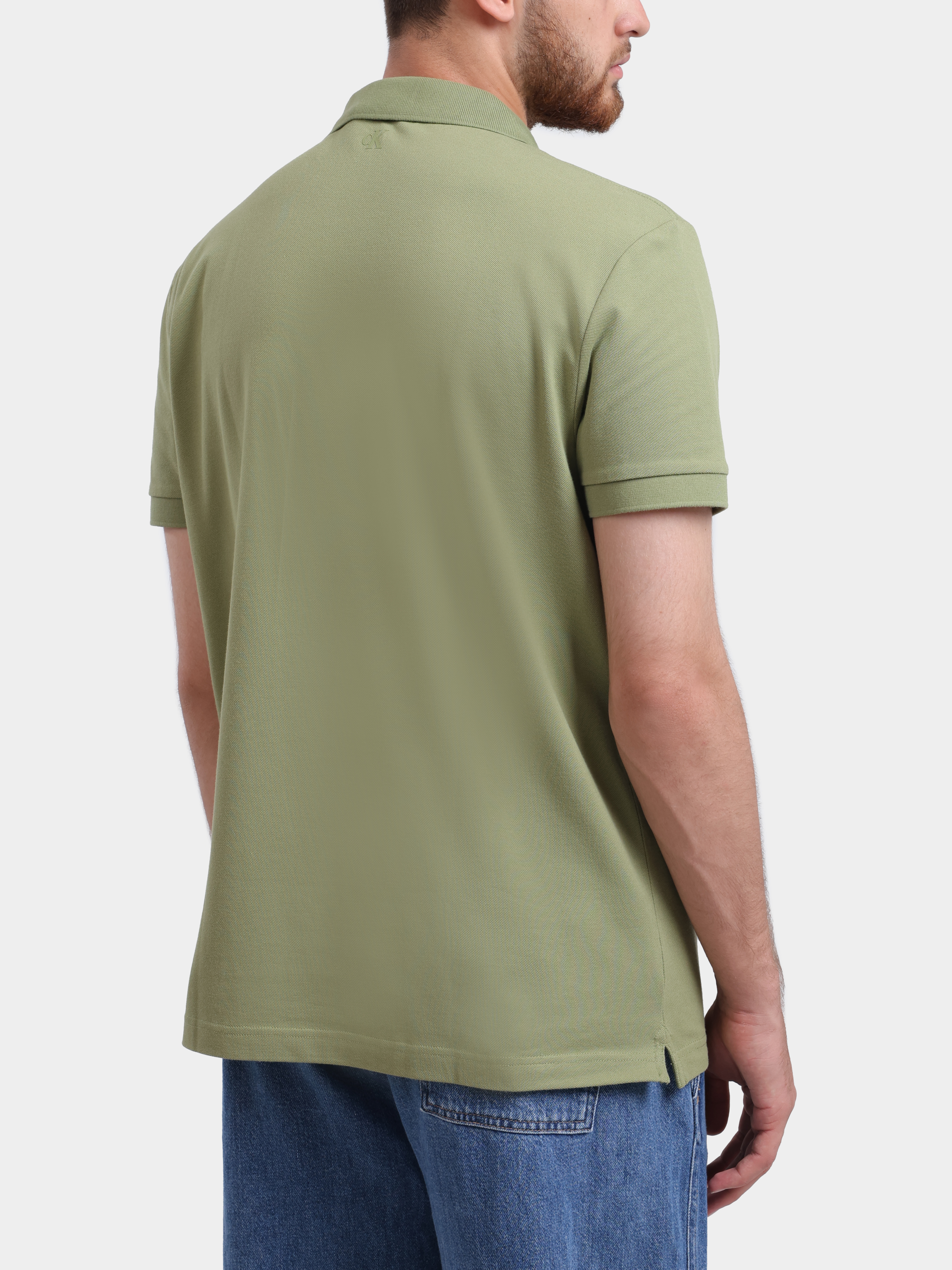 Поло Calvin Klein Jeans J30J325432 L9N черное мужское из хлопка — купить в интернет-магазине Verdistore