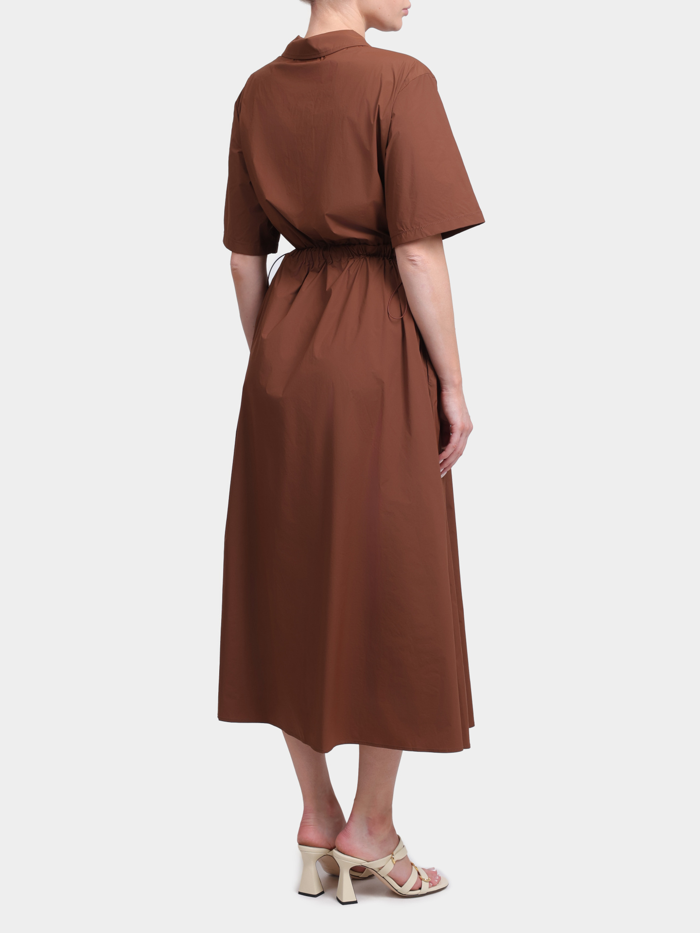 Платье Herno AB000061D 12431SZ 2240 терракотовое женское с поясом кулиской — купить в интернет-магазине Verdistore