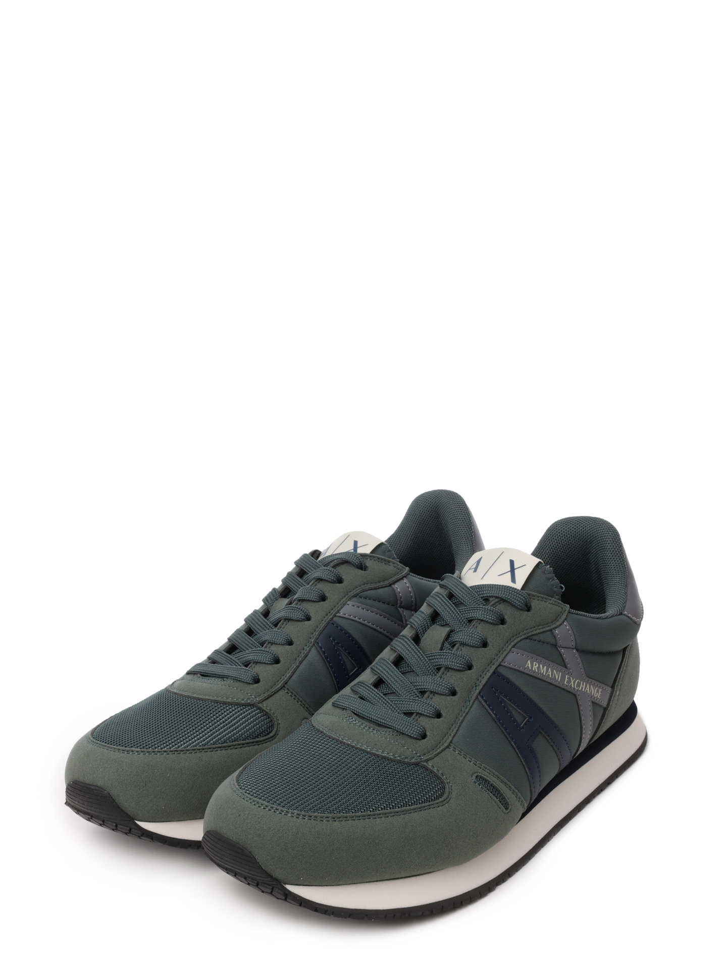 Кроссовки Armani Exchange XUX017 XCC68 T156 текстильные мужские с логотипом — купить в интернет-магазине Verdistore