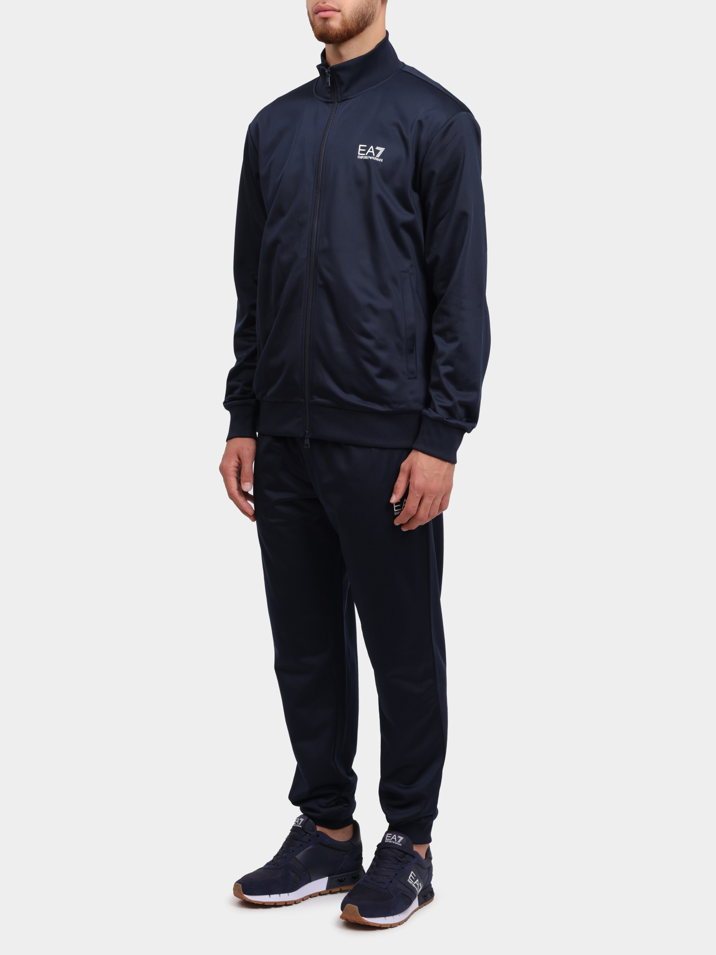 Костюм спортивный EA7 8NPV65 PJHCZ 1562 темно-синий мужской — купить в интернет-магазине Verdistore