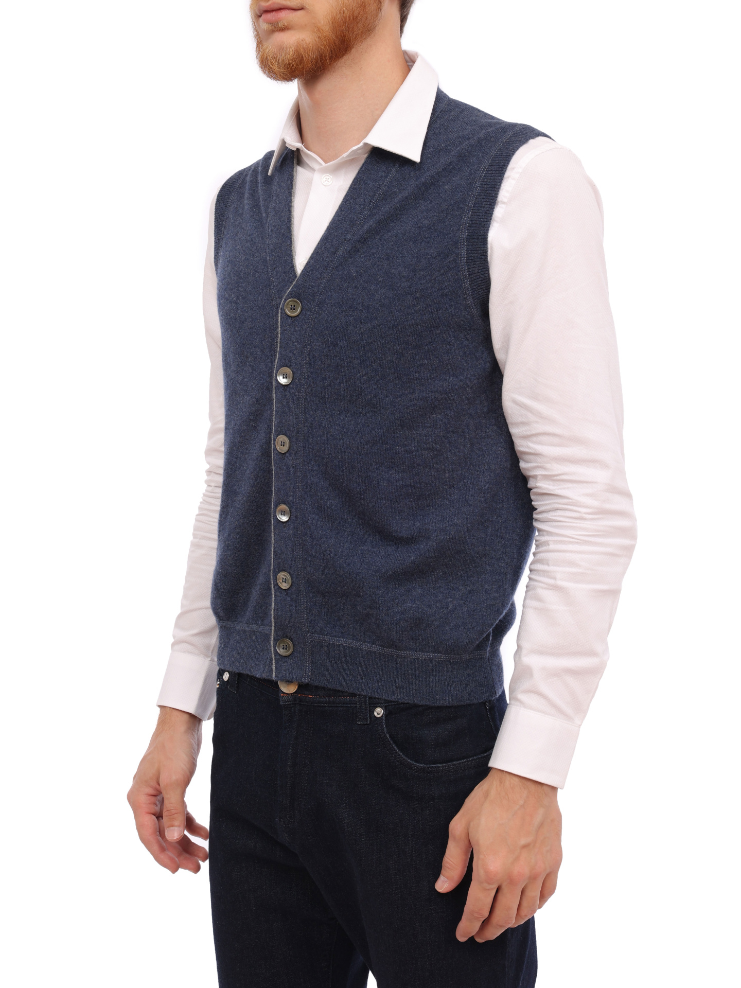 Жилет Brunello Cucinelli M2229207 трикотажный мужской — купить в интернет-магазине Verdistore
