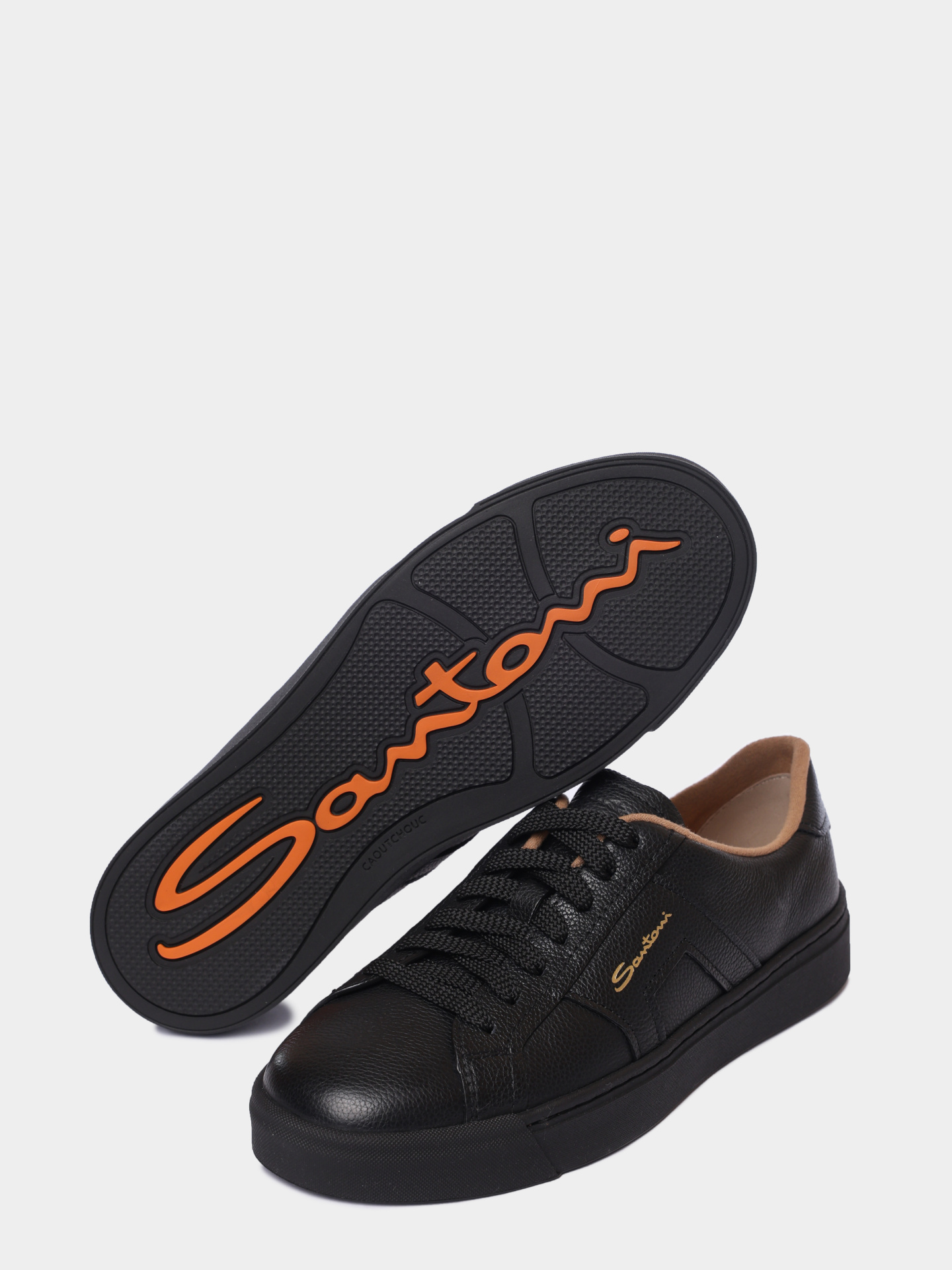 Кеды Santoni WBGG61321NERKDYIN01 кожаные женские — купить в интернет-магазине Verdistore