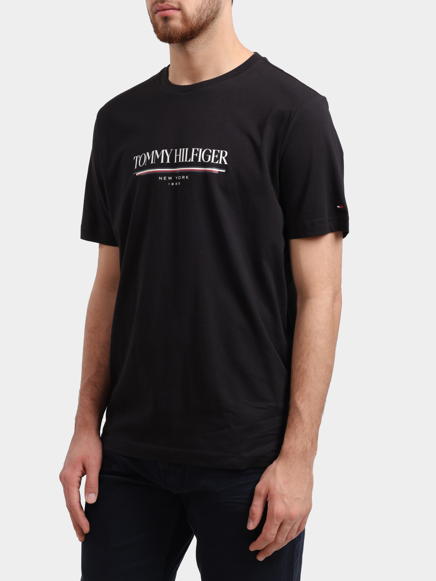 Футболка Tommy Hilfiger MW0MW40324 мужская с логотипом — купить в интернет-магазине Verdistore