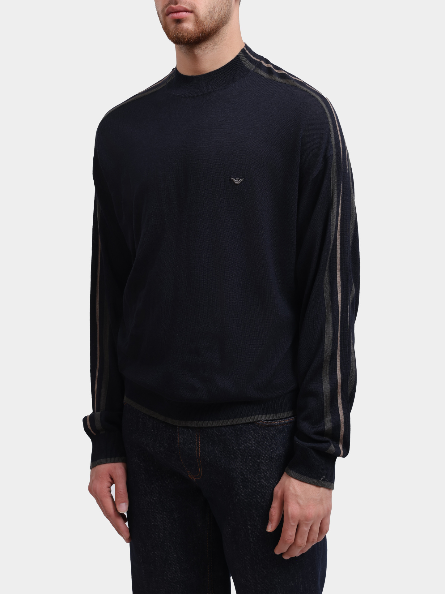 Джемпер Emporio Armani EM002423 AF14199 FB070 шерстяной мужской — купить в интернет-магазине Verdistore