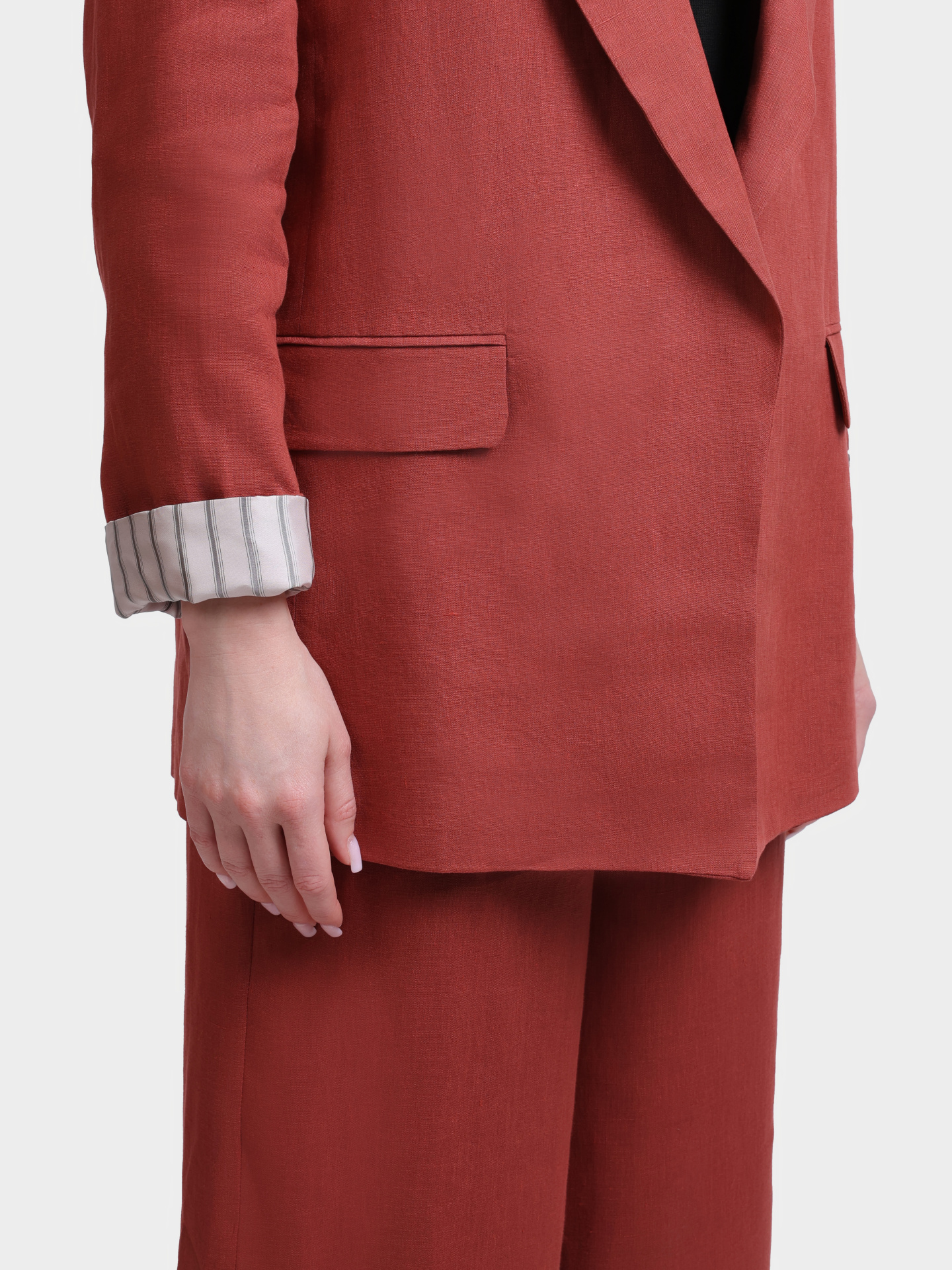 Жакет Marella Sport MLSSAUNA 004 террактовый женский льняной — купить в интернет-магазине Verdistore