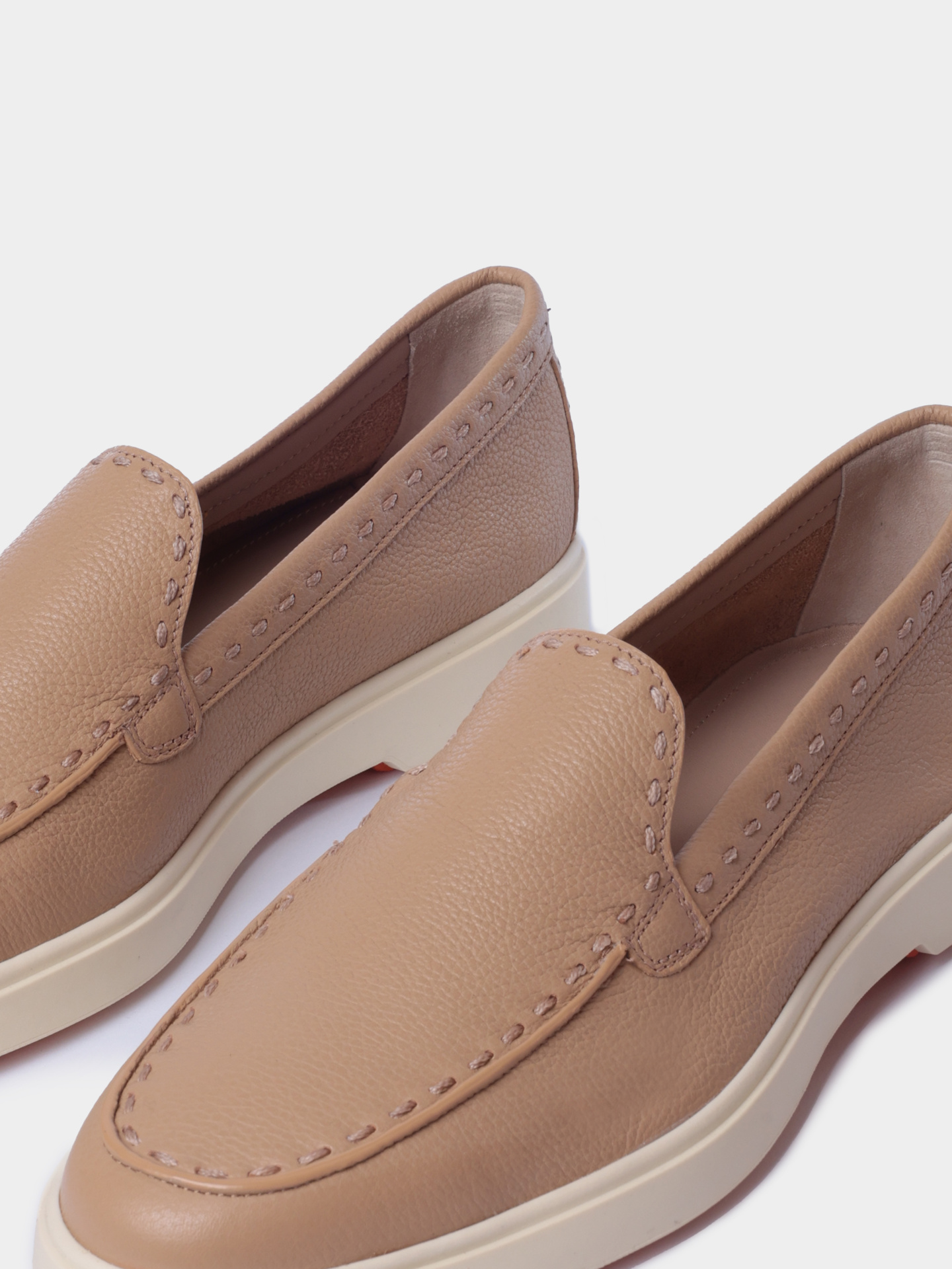 Лоферы Santoni WUYG71436TISSWKAC13 кожаные женские — купить в интернет-магазине Verdistore