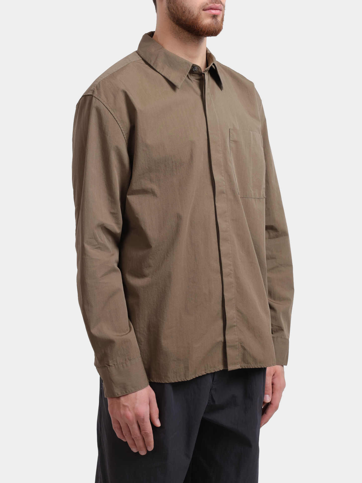 Рубашка Calvin Klein LV04LC128G VFB хаки мужская — купить в интернет-магазине Verdistore