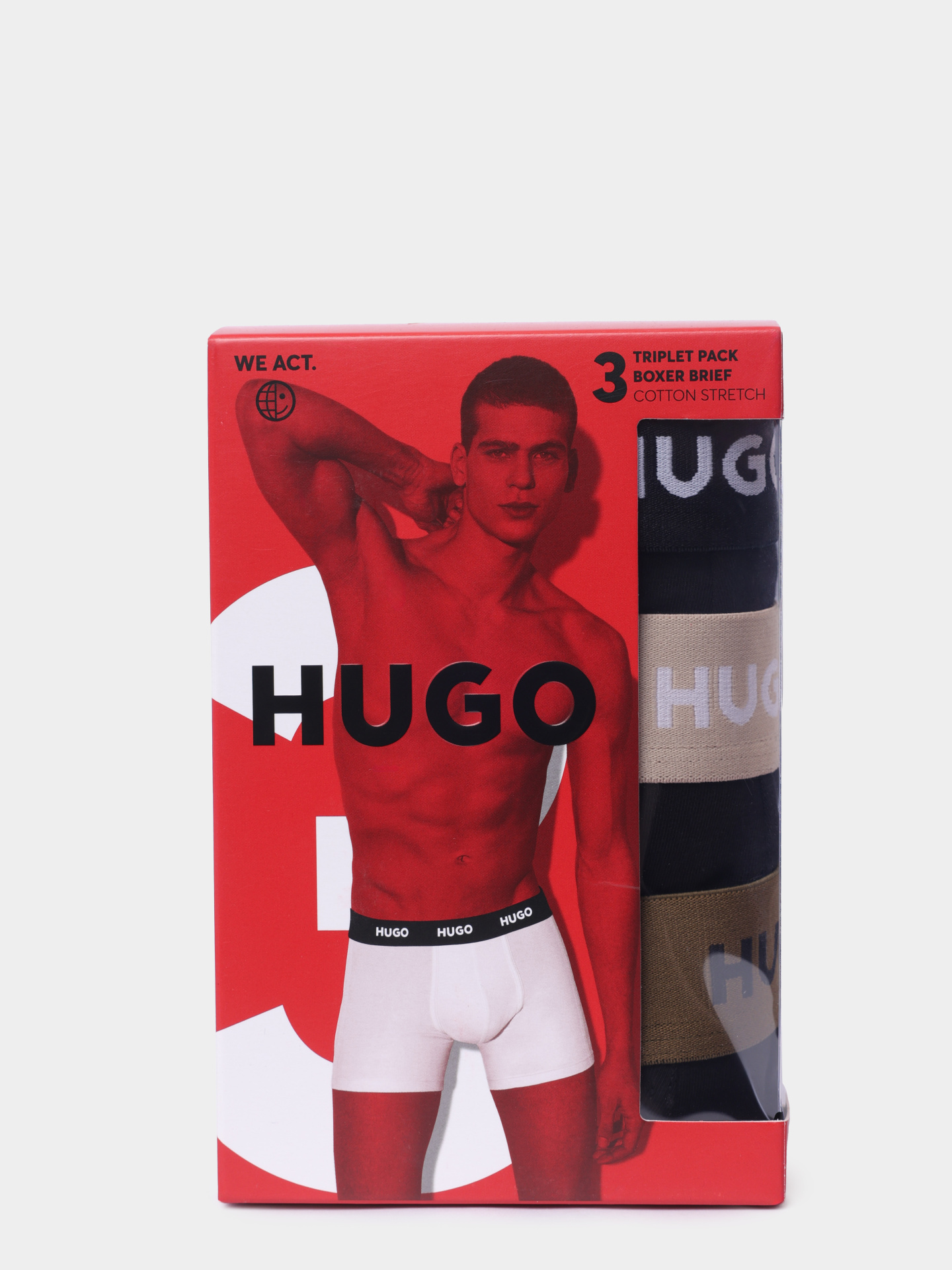 Трусы комплект Hugo 50532613 987 хлопковые мужские — купить в интернет-магазине Verdistore