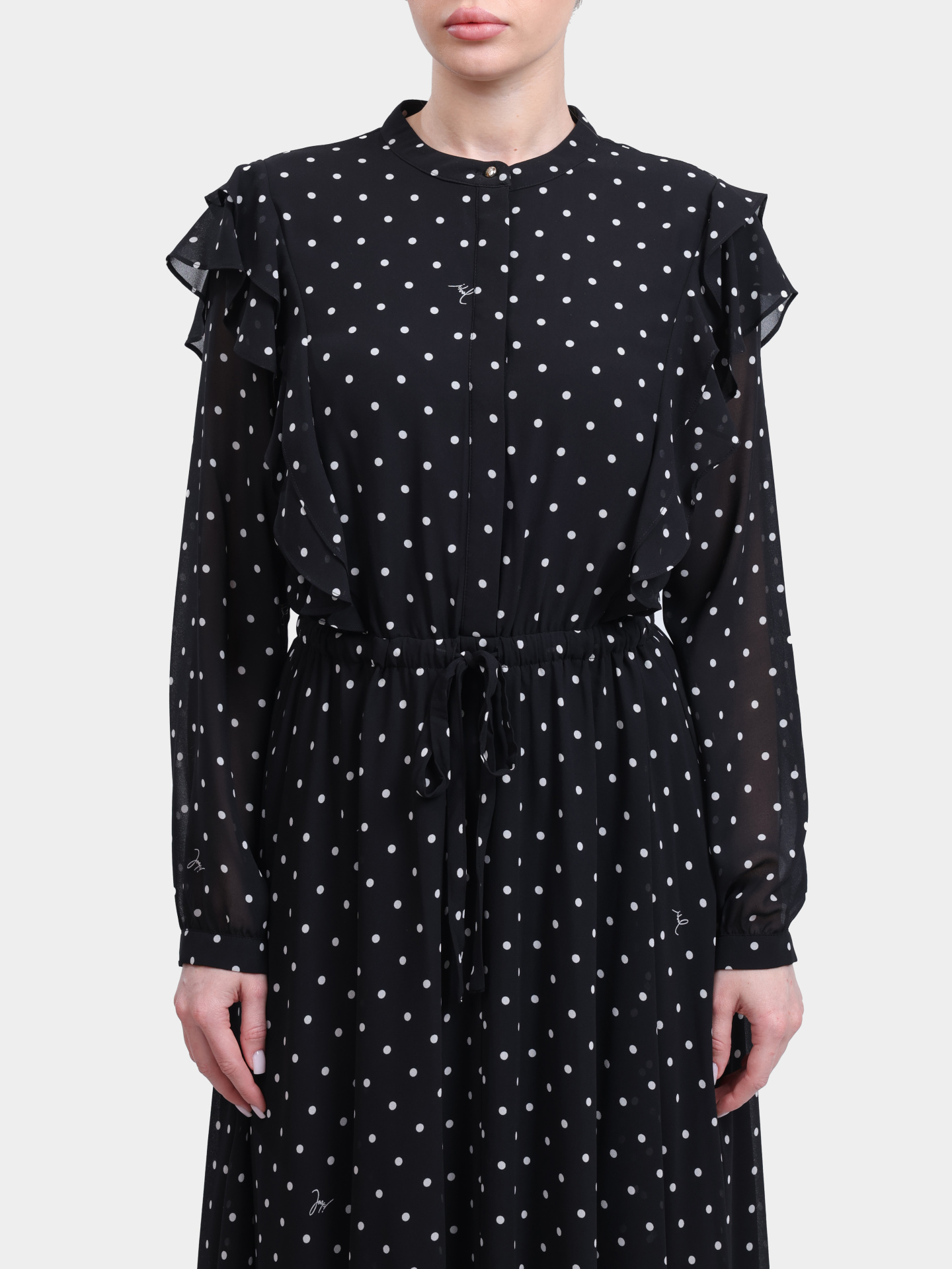 Платье Joop! 261D58Dot 30100092 00120 черное женское в горох — купить в интернет-магазине Verdistore