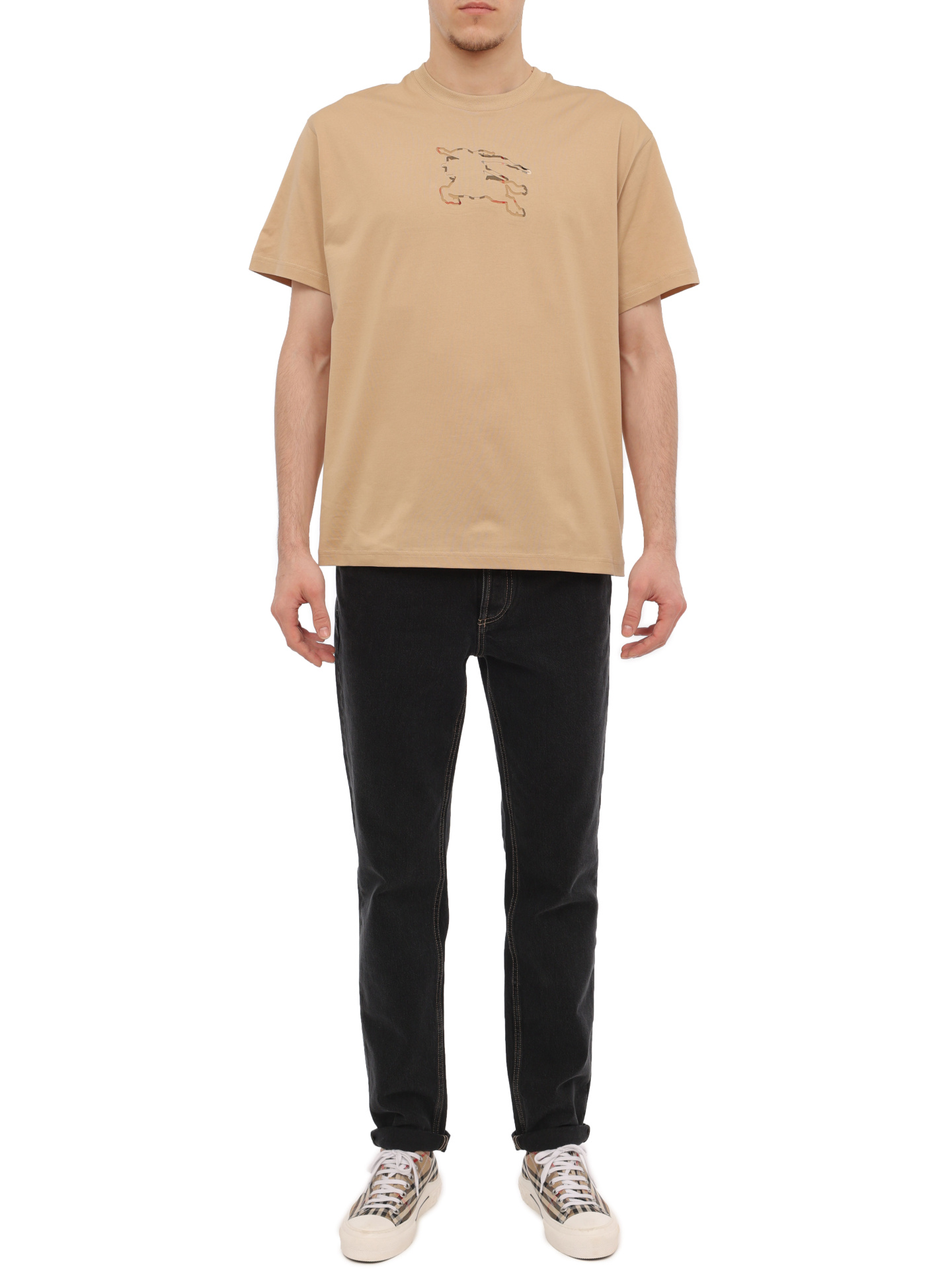 Футболка Burberry 8072703 A7405 хлопковая мужская — купить в интернет-магазине Verdistore