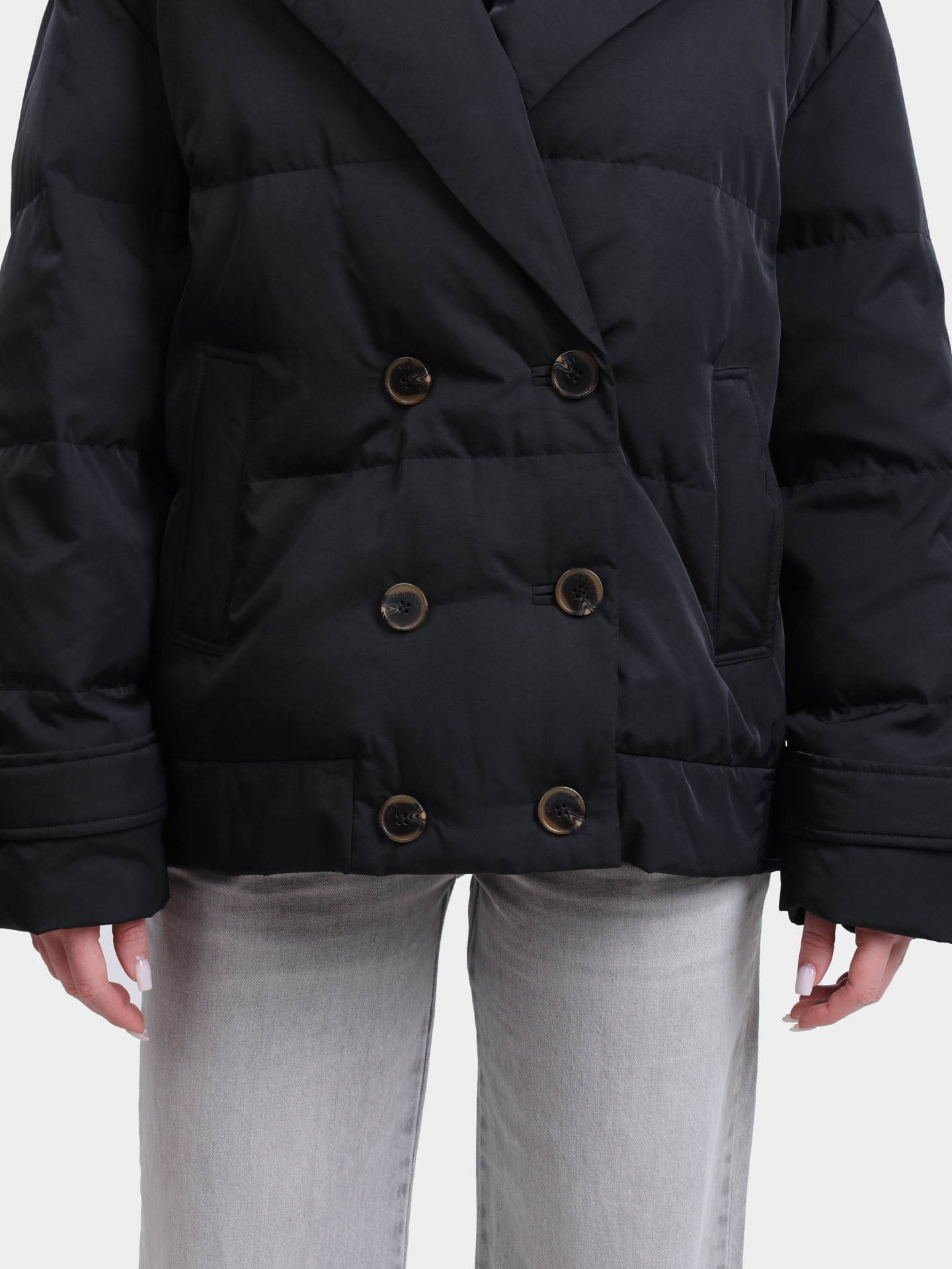 Куртка Marella TRAPANI 006 черная женская двубортная — купить в интернет-магазине Verdistore