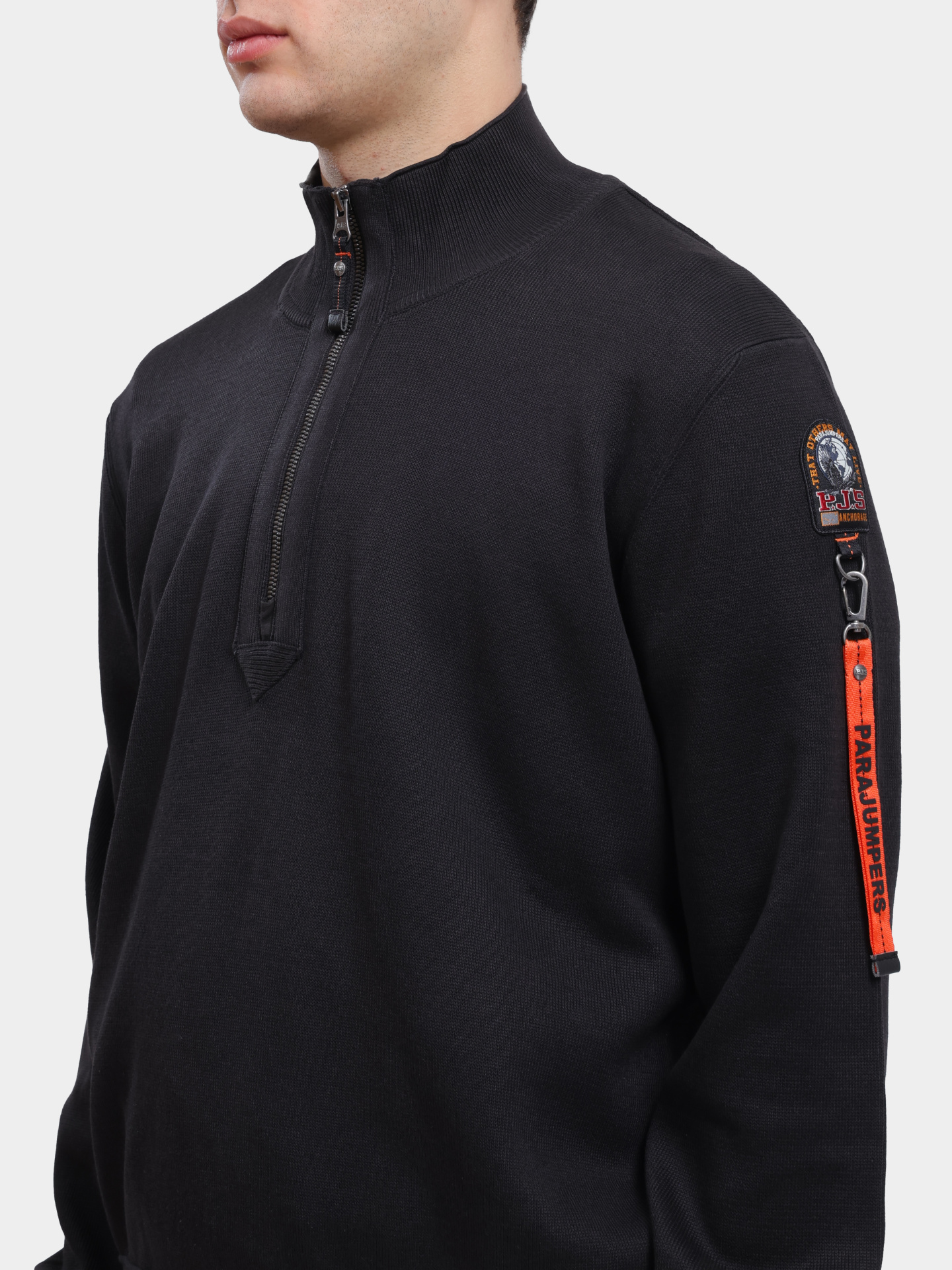 Джемпер Parajumpers RK05 BASIC SCOE 541 черный мужской — купить в интернет-магазине Verdistore