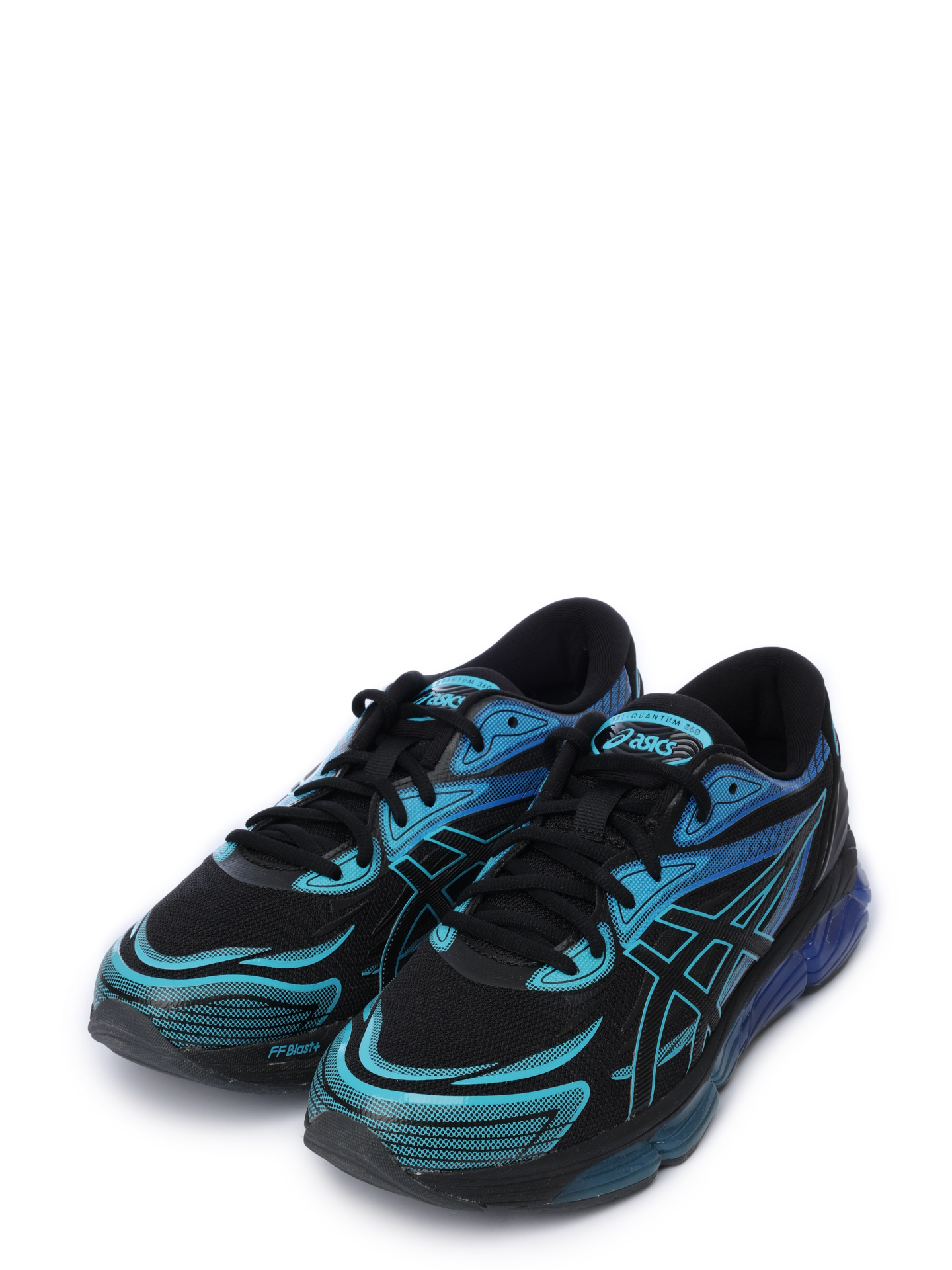 Кроссовки Asics 1203A305 черные мужские с синим принтом — купить в интернет-магазине Verdistore