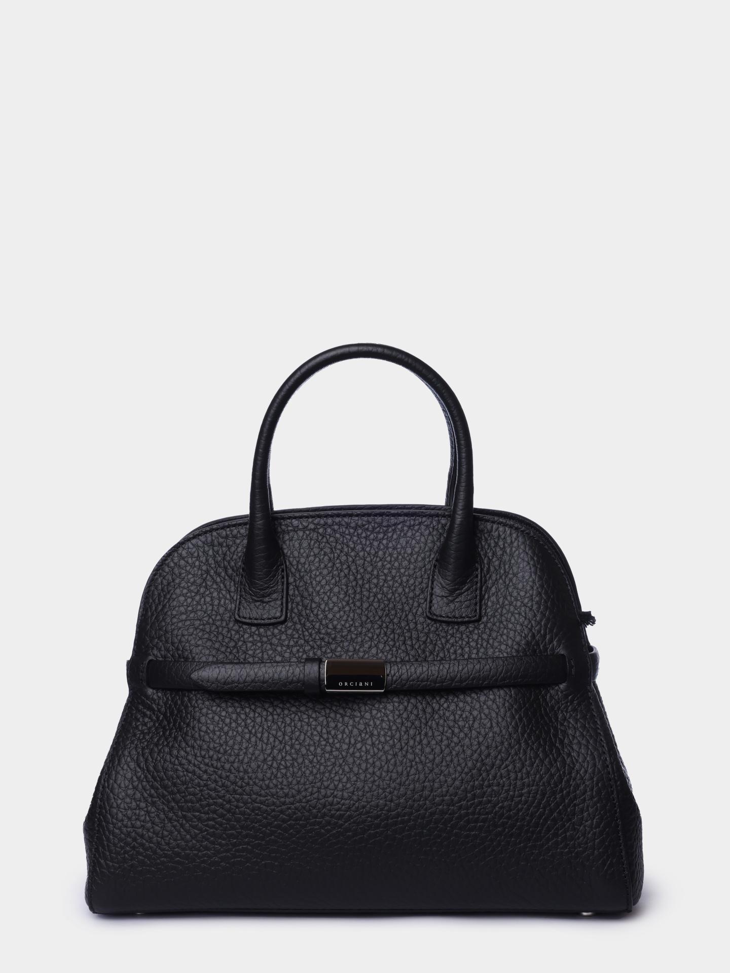 Сумка Orciani B02200 SOF NER черная женская с натуральной зернистой кожи — купить в интернет-магазине Verdistore