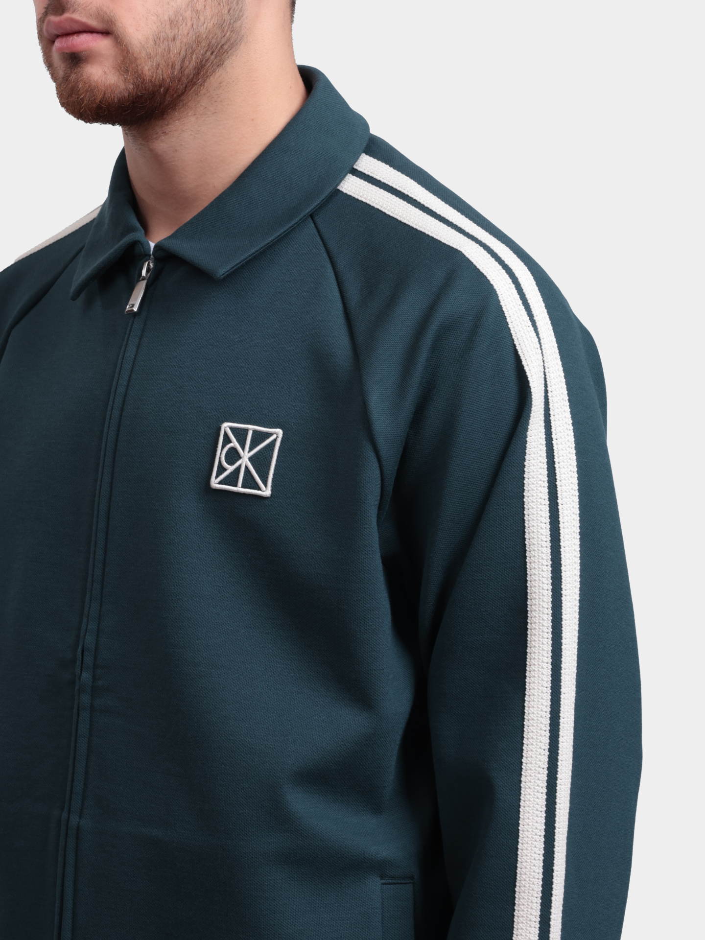 Мастерка Calvin Klein LV04LF233G PZM зеленая мужская — купить в интернет-магазине Verdistore