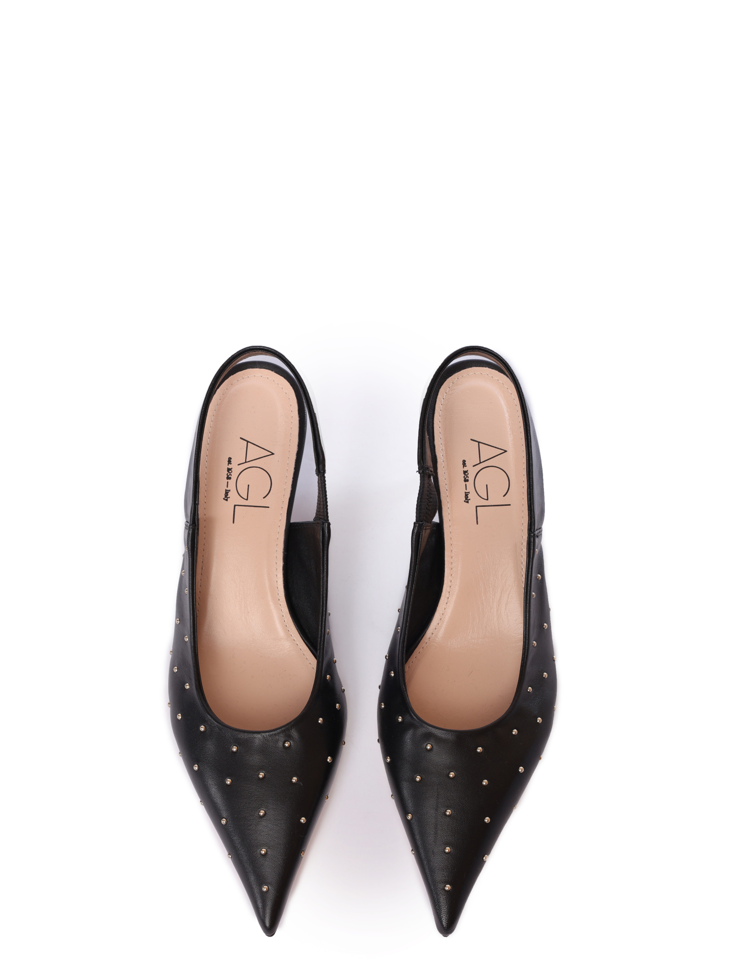 Туфли AGL D167022PCKS057 3656 черные женские с острым носом — купить в интернет-магазине Verdistore