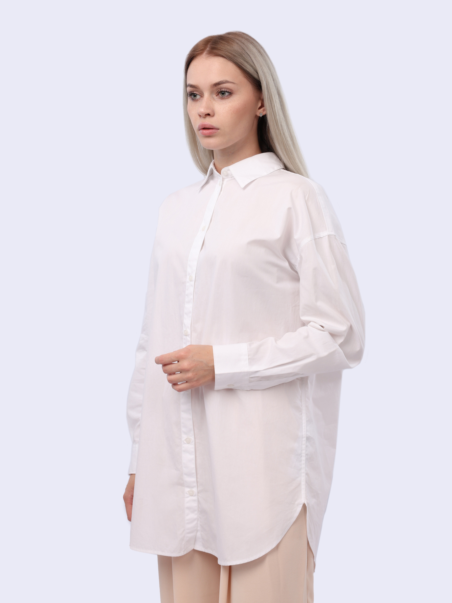 картинка Рубашка Armani Exchange 3DYC12 YN3NZ 1000 белая женская из хлопка от магазина Verdistore