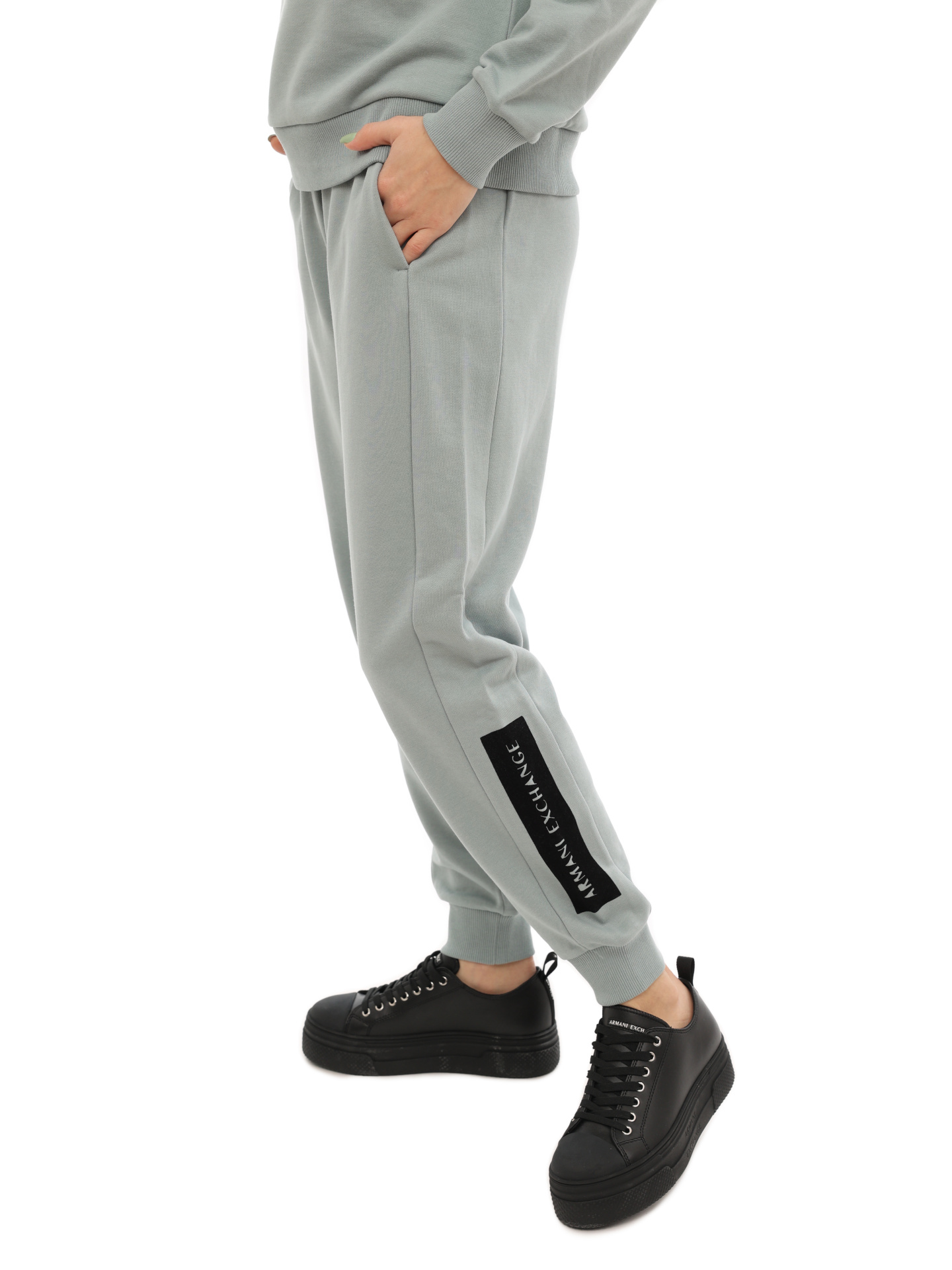 картинка Брюки спортивные Armani Exchange 6LYP78 YJE5Z 1872 голубые женские от магазина Verdistore