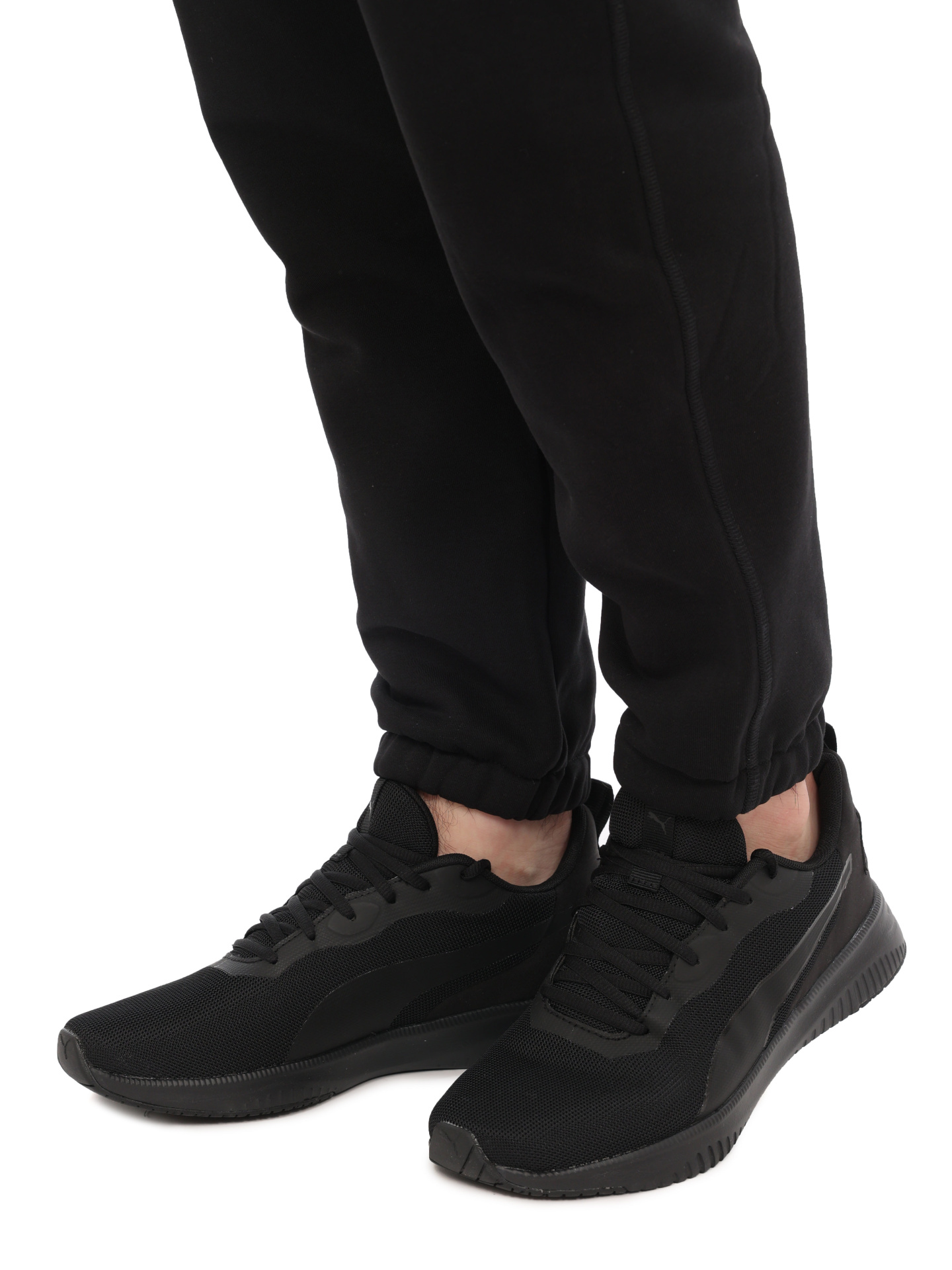 Кроссовки черные тканевые с кожаными вставками — купить в интернет-магазине Verdistore