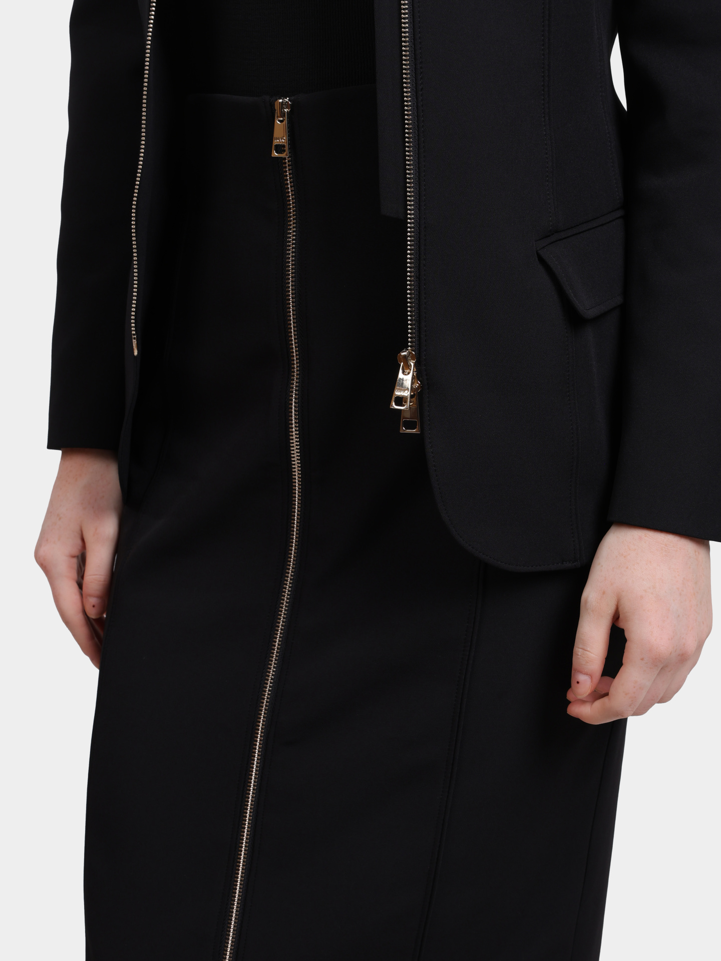 Юбка Liu-Jo CF5025 T2200 22222 черная женская на молнии — купить в интернет-магазине Verdistore