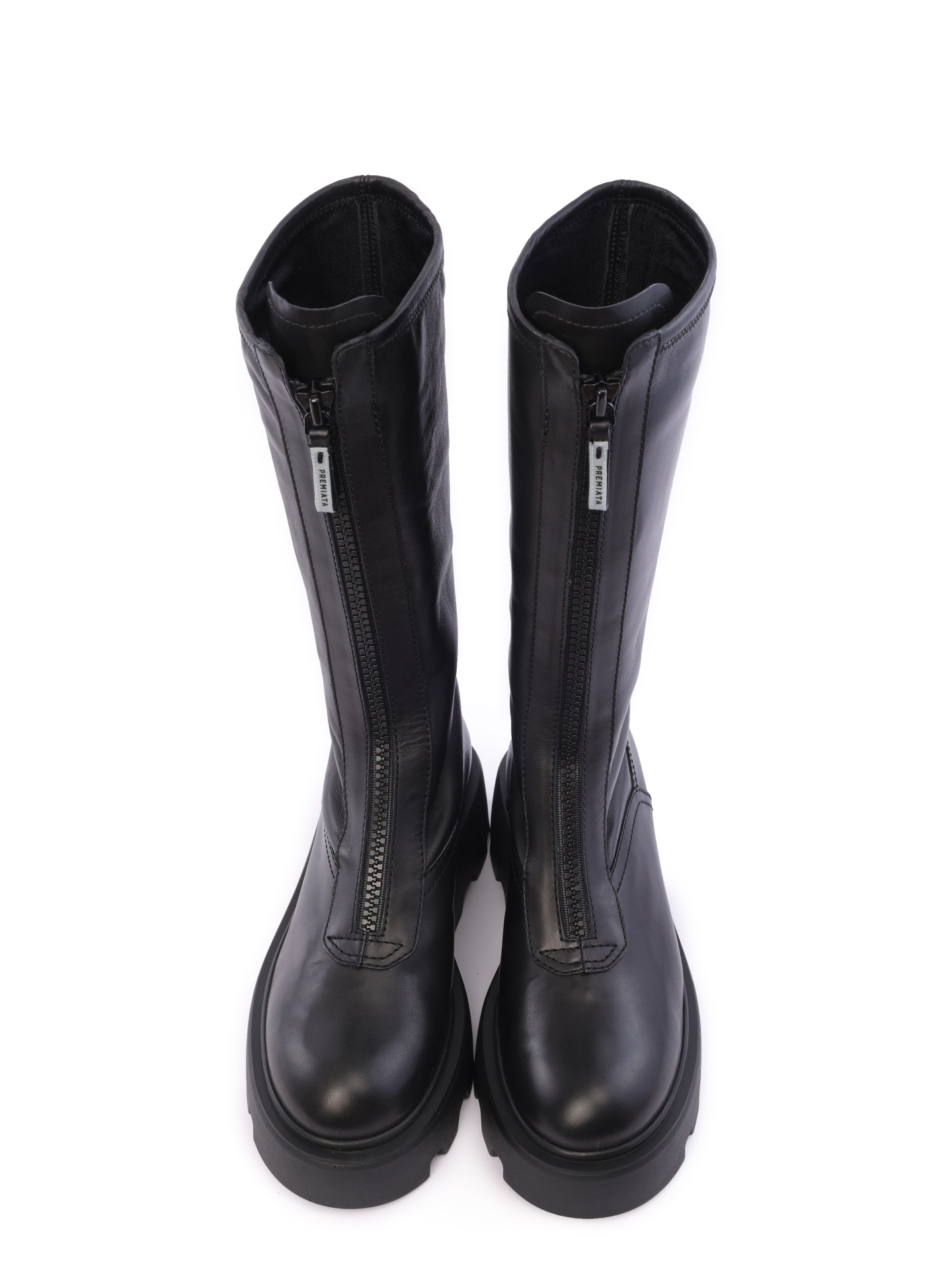 Сапоги M6622 черные женские из натуральной кожи — купить в интернет-магазине Verdistore