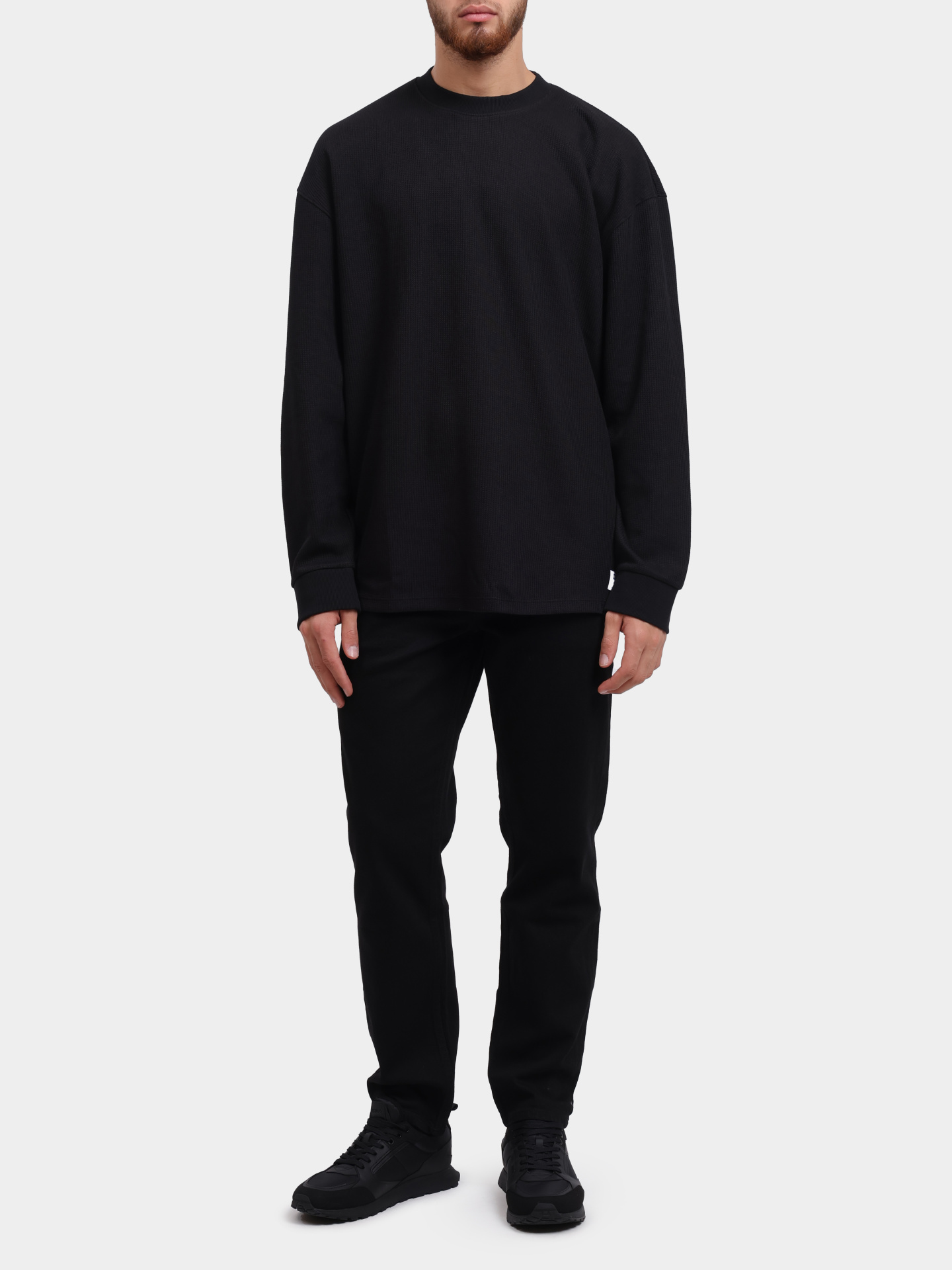 Свитшот Hugo 50534454 001 черный мужской — купить в интернет-магазине Verdistore