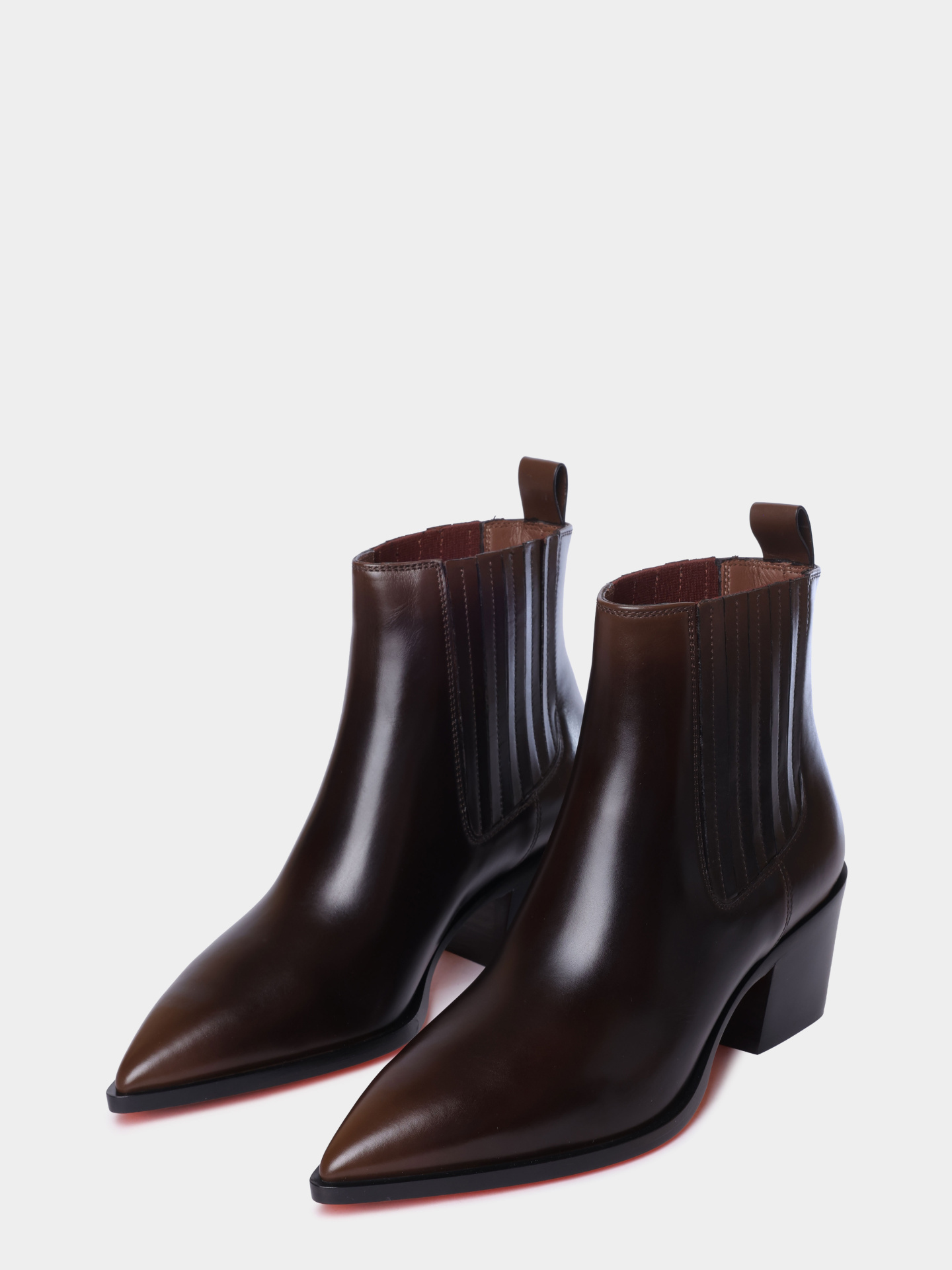 Ботильоны Santoni WTOG71799BJ2NHUYM40 кожаные женские — купить в интернет-магазине Verdistore