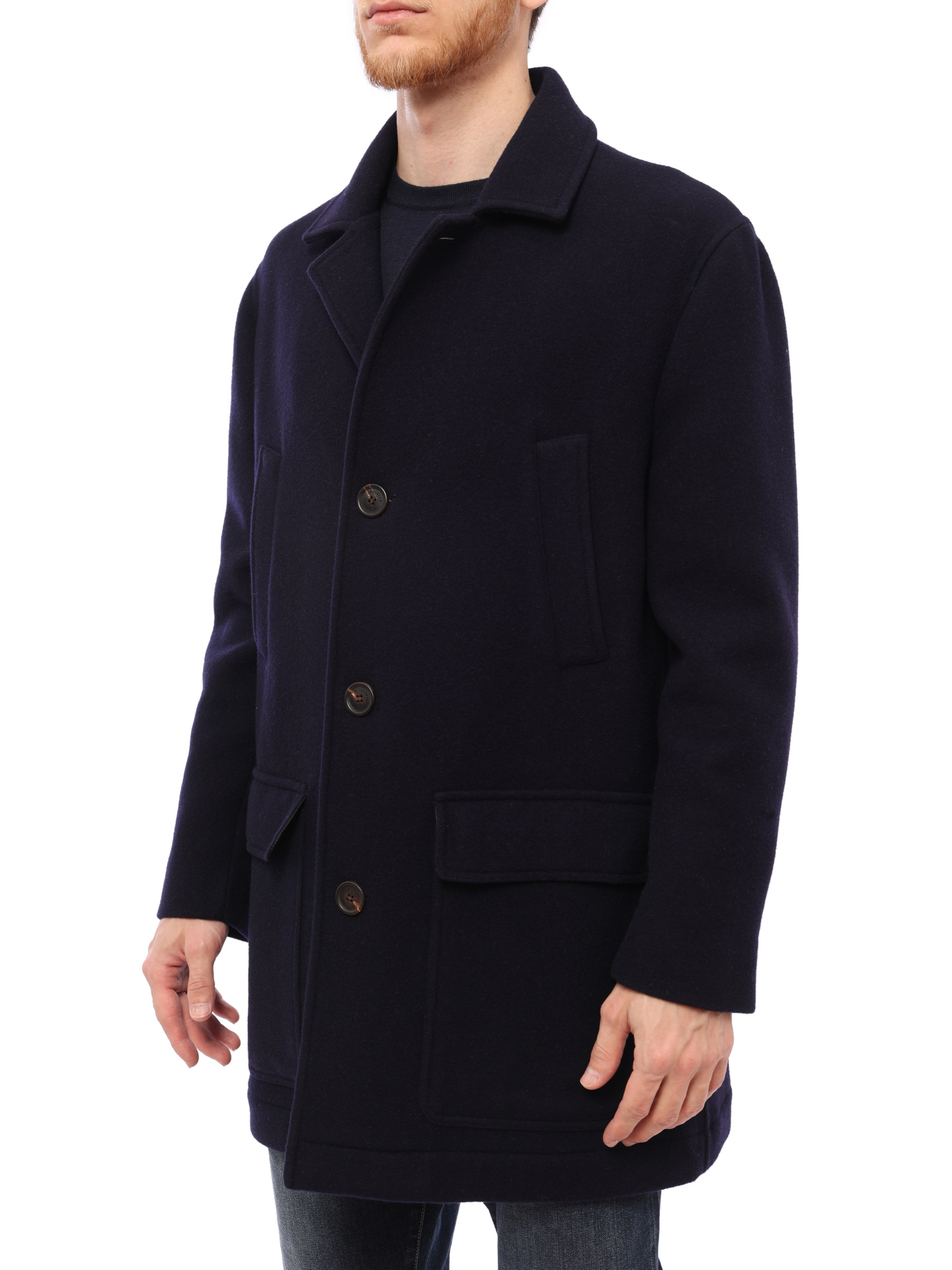 Пальто Brunello Cucinelli MN4679090 C085 шерстяное мужское — купить в интернет-магазине Verdistore