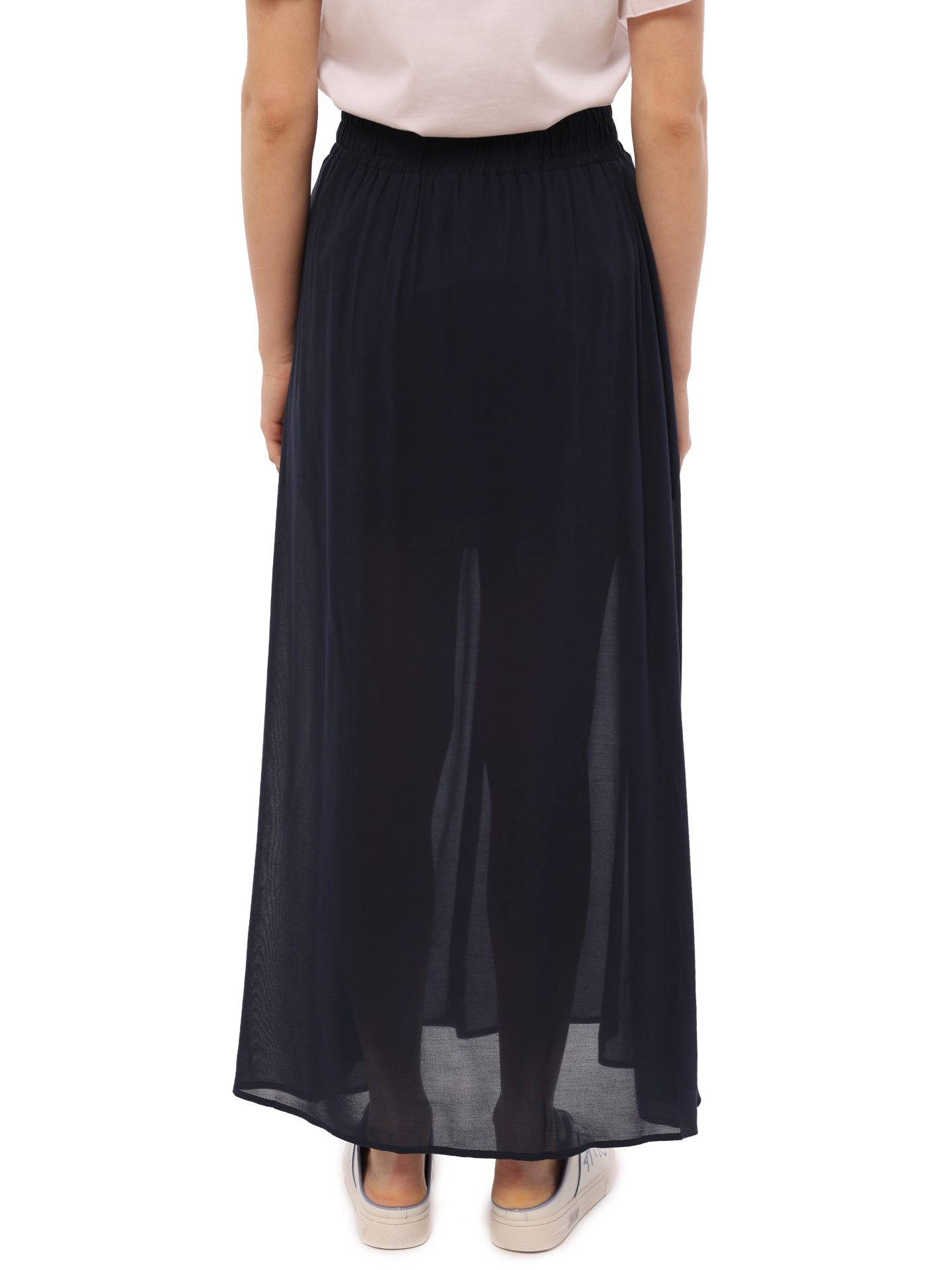 Юбка Armani Exchange 3RYN20 YN3LZ 15CO темно-синяя женская полупрозрачная — купить в интернет-магазине Verdistore