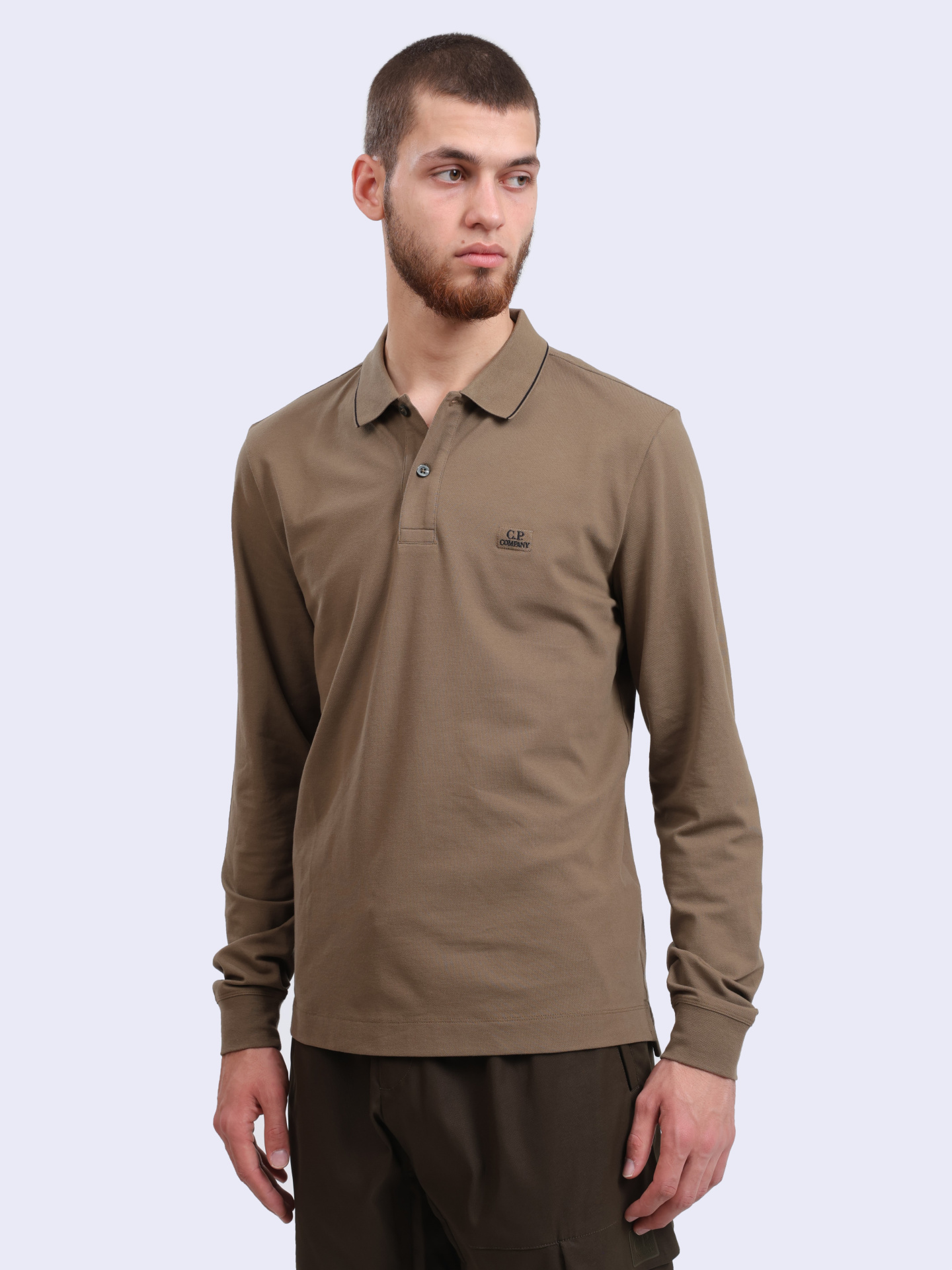 Поло C.P. Company 15CMPL070A-005263W 653 светло-коричневое мужское — купить в интернет-магазине Verdistore