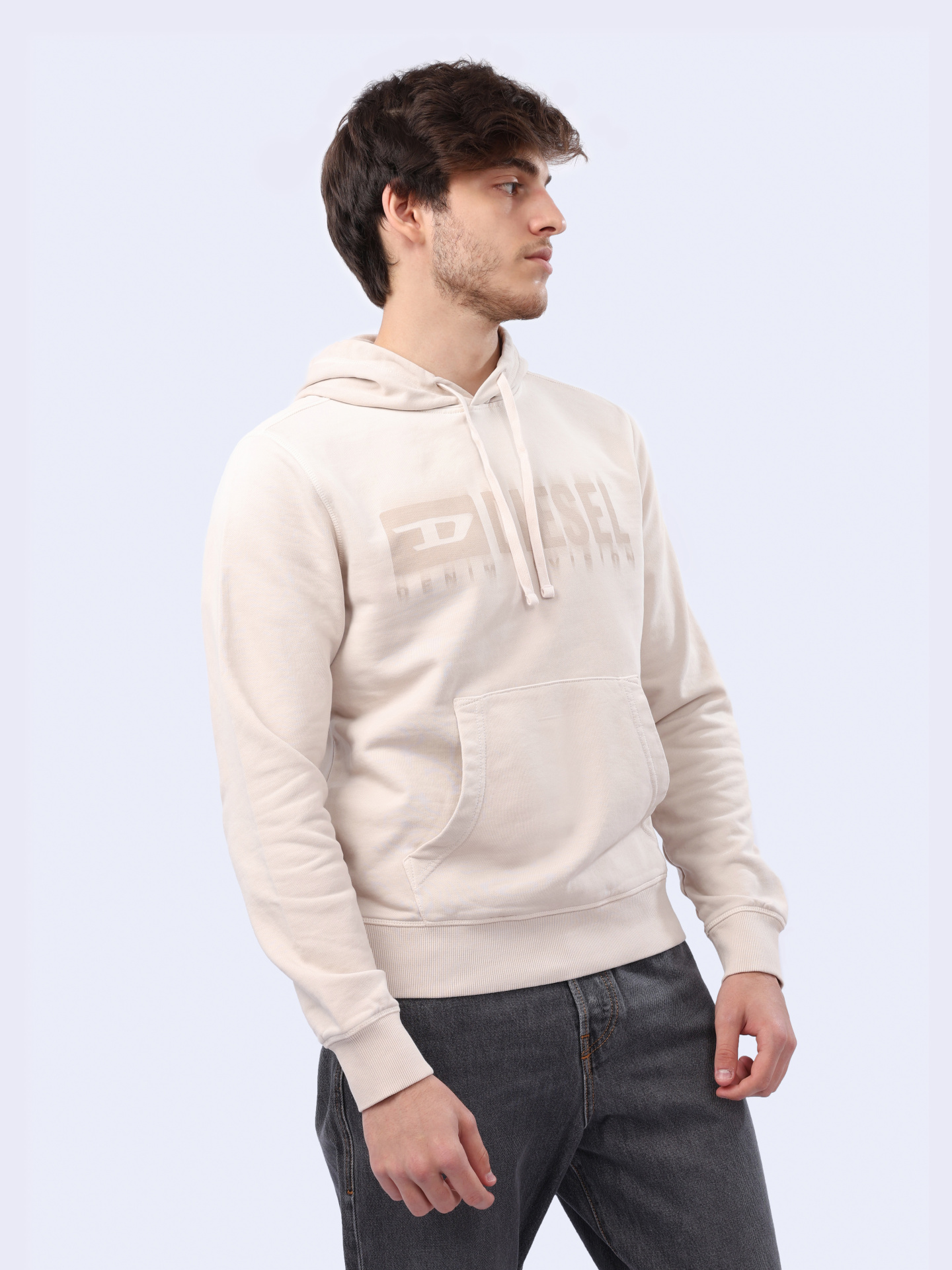 Худи Diesel A140220KMAM9CJ хлопковое мужское с логотипом — купить в интернет-магазине Verdistore