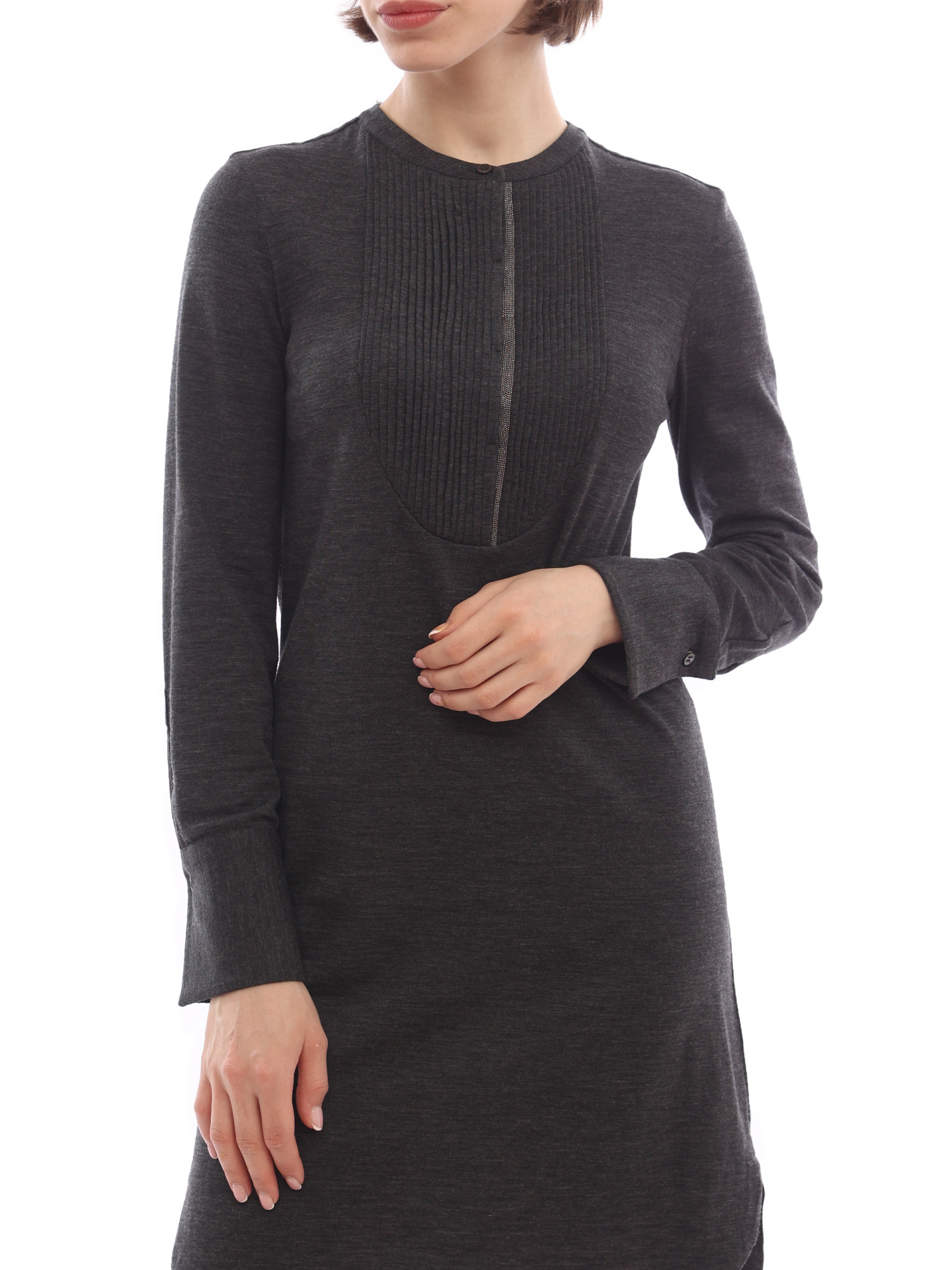 Платье Brunello Cucinelli MR905A59D1 серое женское — купить в интернет-магазине Verdistore