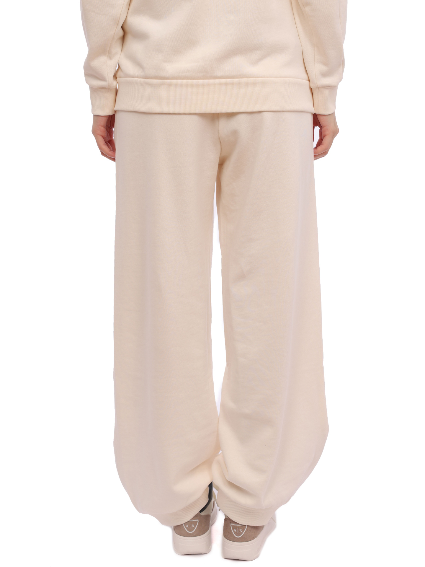 картинка Брюки Armani Exchange 6RYP72 YJEBZ 1130 белые женские с манжетами от магазина Verdistore