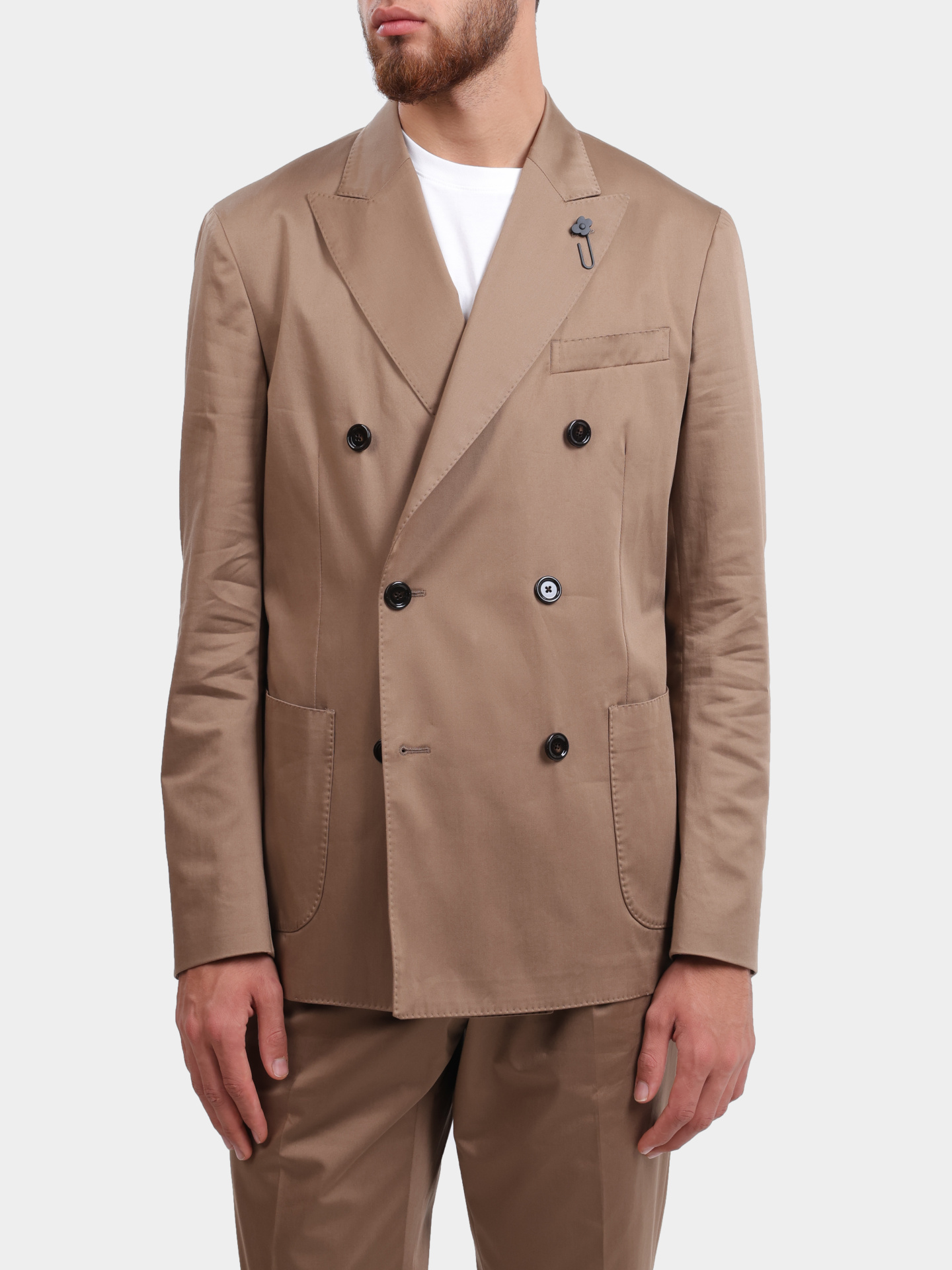 Пиджак 6201E IF64402 400 песочный хлопковый  — купить в интернет-магазине Verdistore