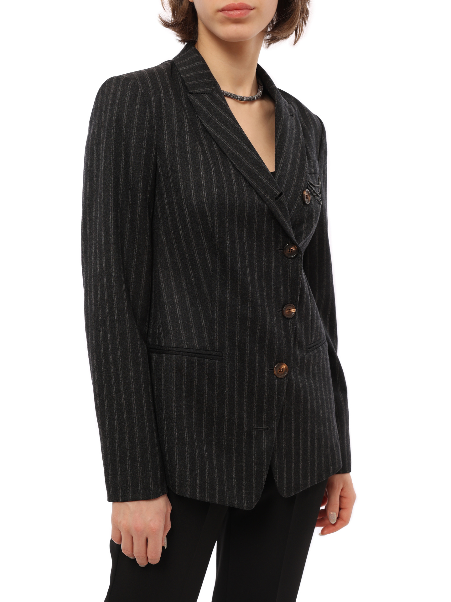 Жакет Brunello Cucinelli ML4228391 асимметричный женский — купить в интернет-магазине Verdistore