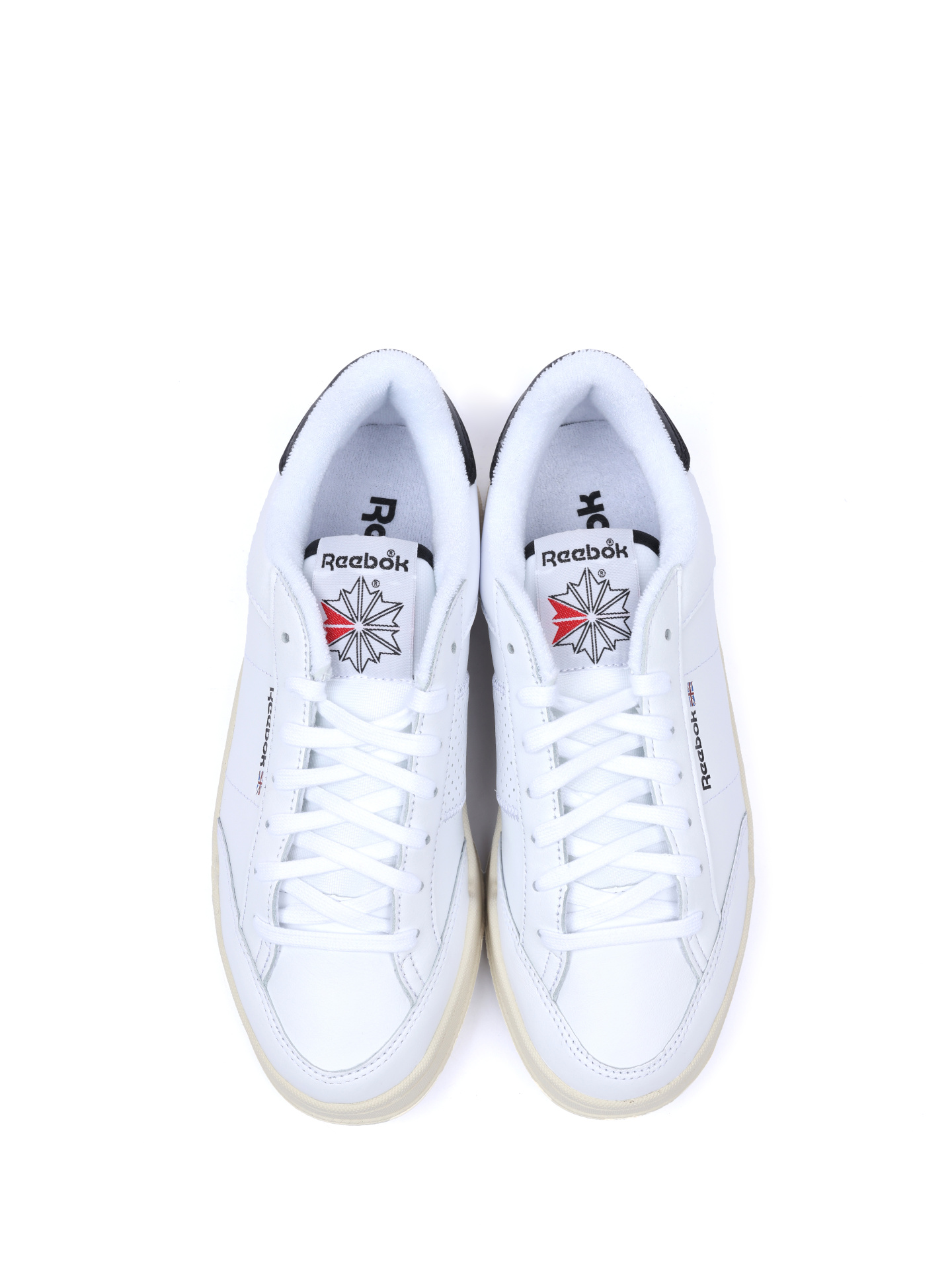 Кеды кожаные белые с черной задней частью  — купить в интернет-магазине Verdistore