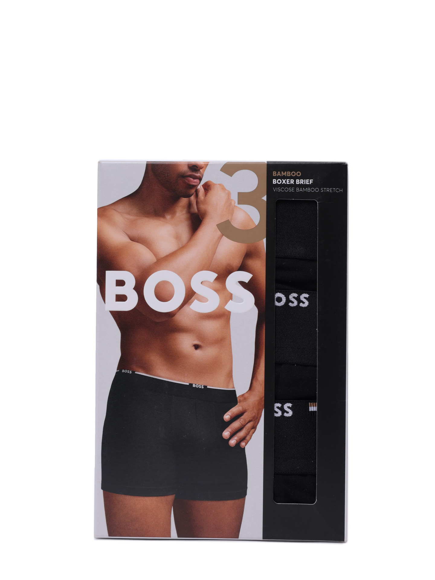 Трусы комплект Boss 50534503 001 черные мужские из вискозы — купить в интернет-магазине Verdistore
