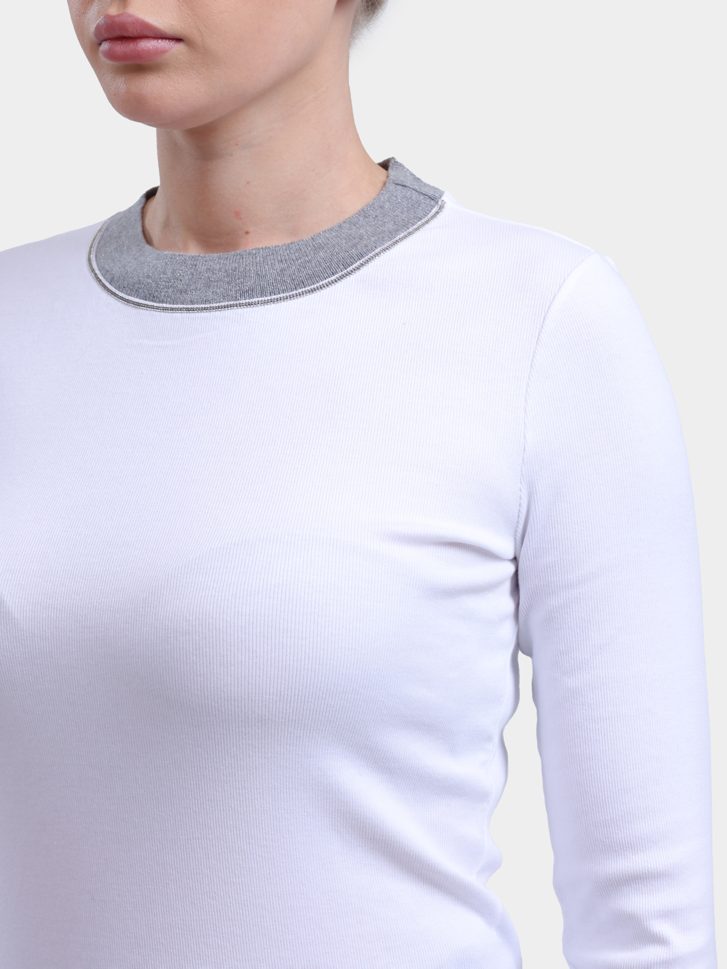 Лонгслив S06707J0 5669B 72B белый женский — купить в интернет-магазине Verdistore