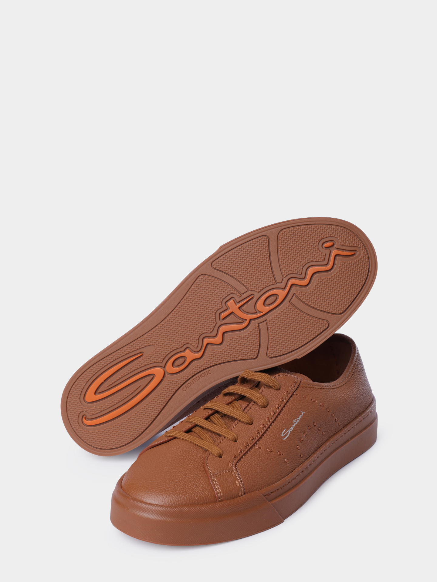 Кеды Santoni MBGG22063CUOTMIAC45 кожаные мужские — купить в интернет-магазине Verdistore