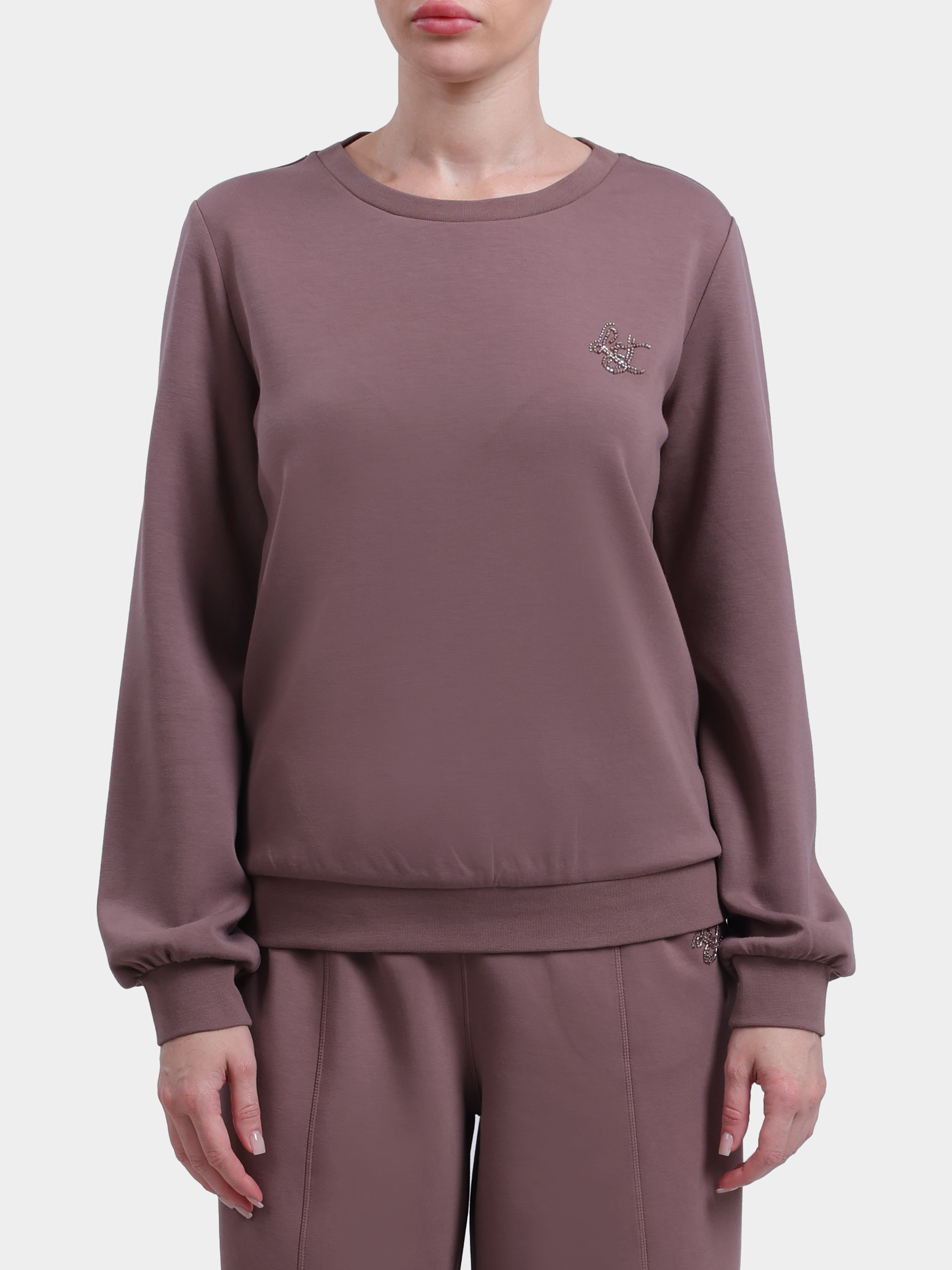 Джемпер Liu-Jo Sport TF6206 J3958 81409 женский с маленьким логотипом из страз — купить в интернет-магазине Verdistore