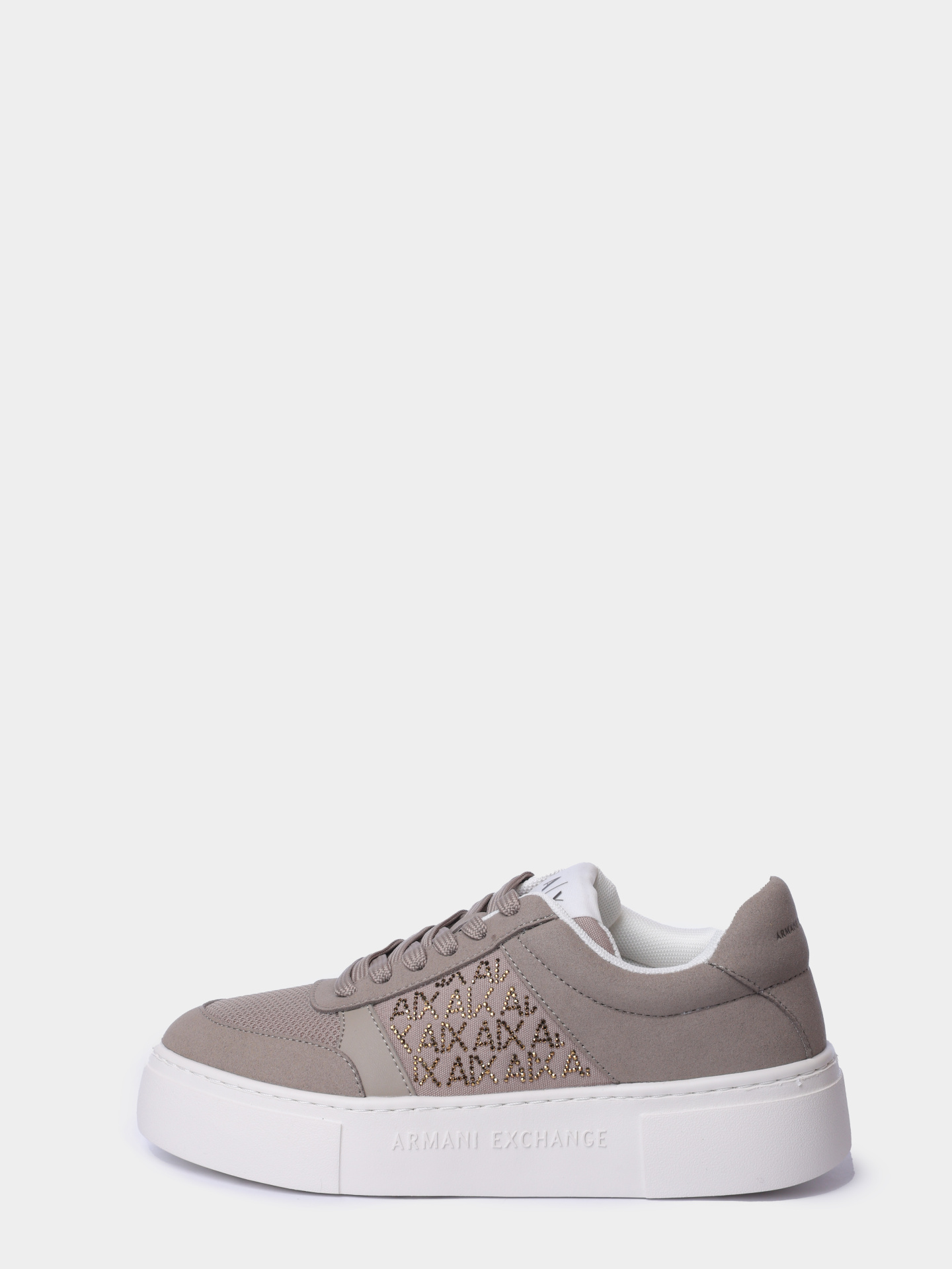 Кеды Armani Exchange XW002788 AF23057 U6223 бежевые женские — купить в интернет-магазине Verdistore