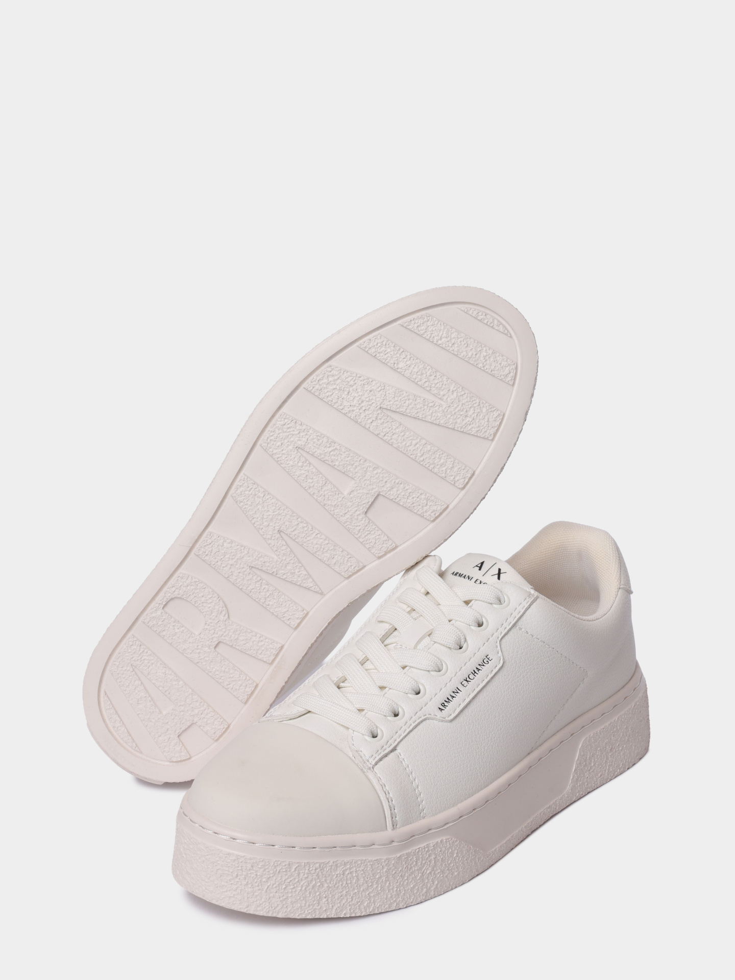 Кеды Armani Exchange XM001666 AF19143 M0029 молочные мужские — купить в интернет-магазине Verdistore