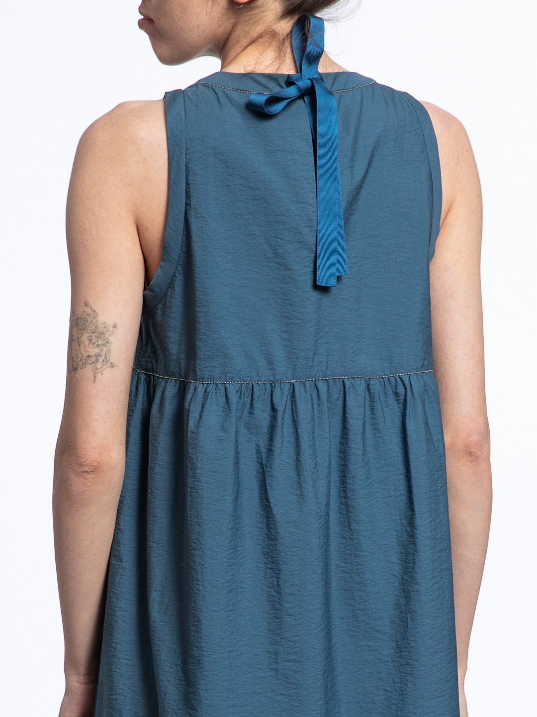 Платье Brunello Cucinelli M0F79AV034 голубое женское — купить в интернет-магазине Verdistore