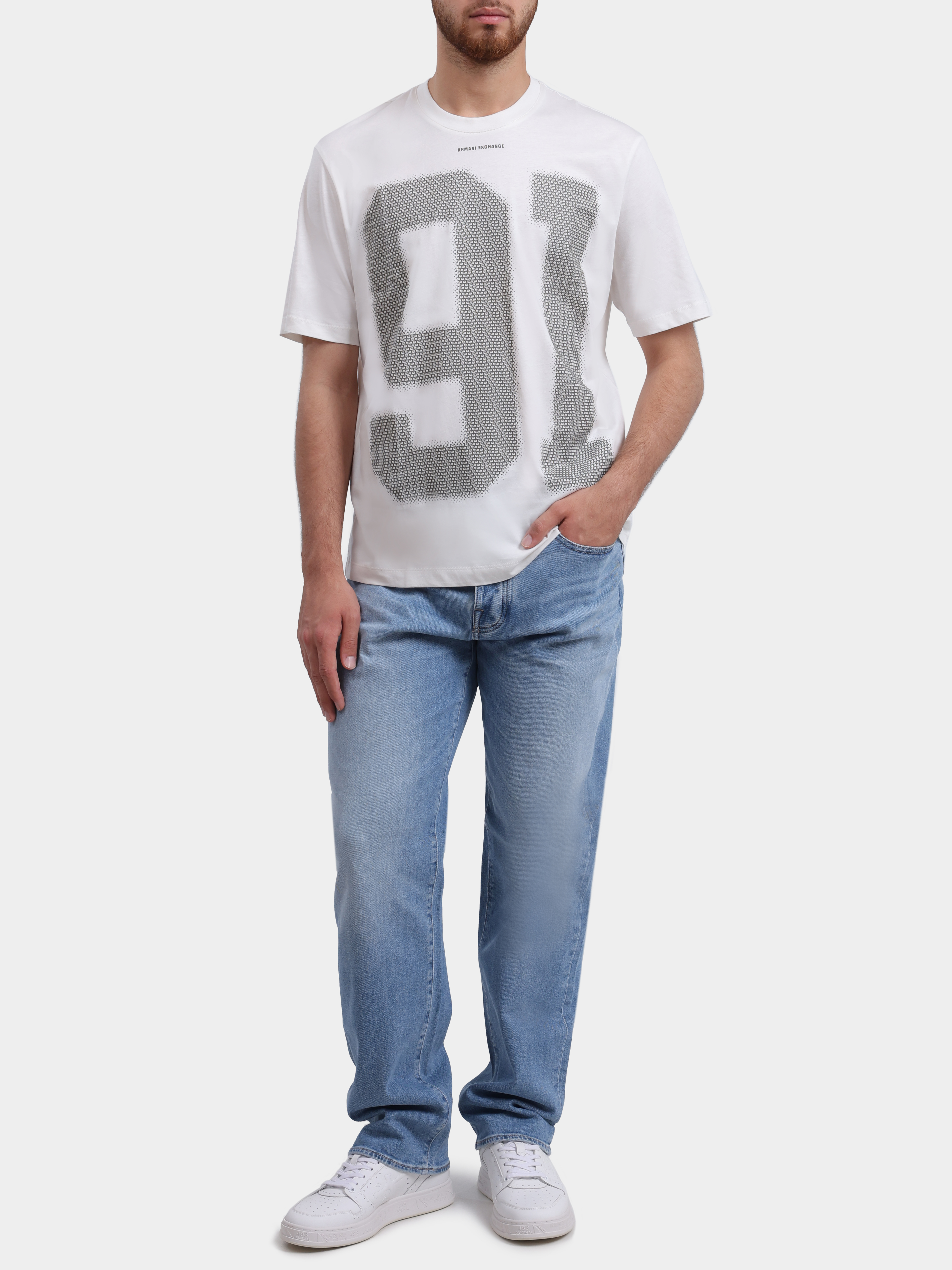 Футболка Armani Exchange XM002510 AF10358 U1074 хлопковая мужская — купить в интернет-магазине Verdistore