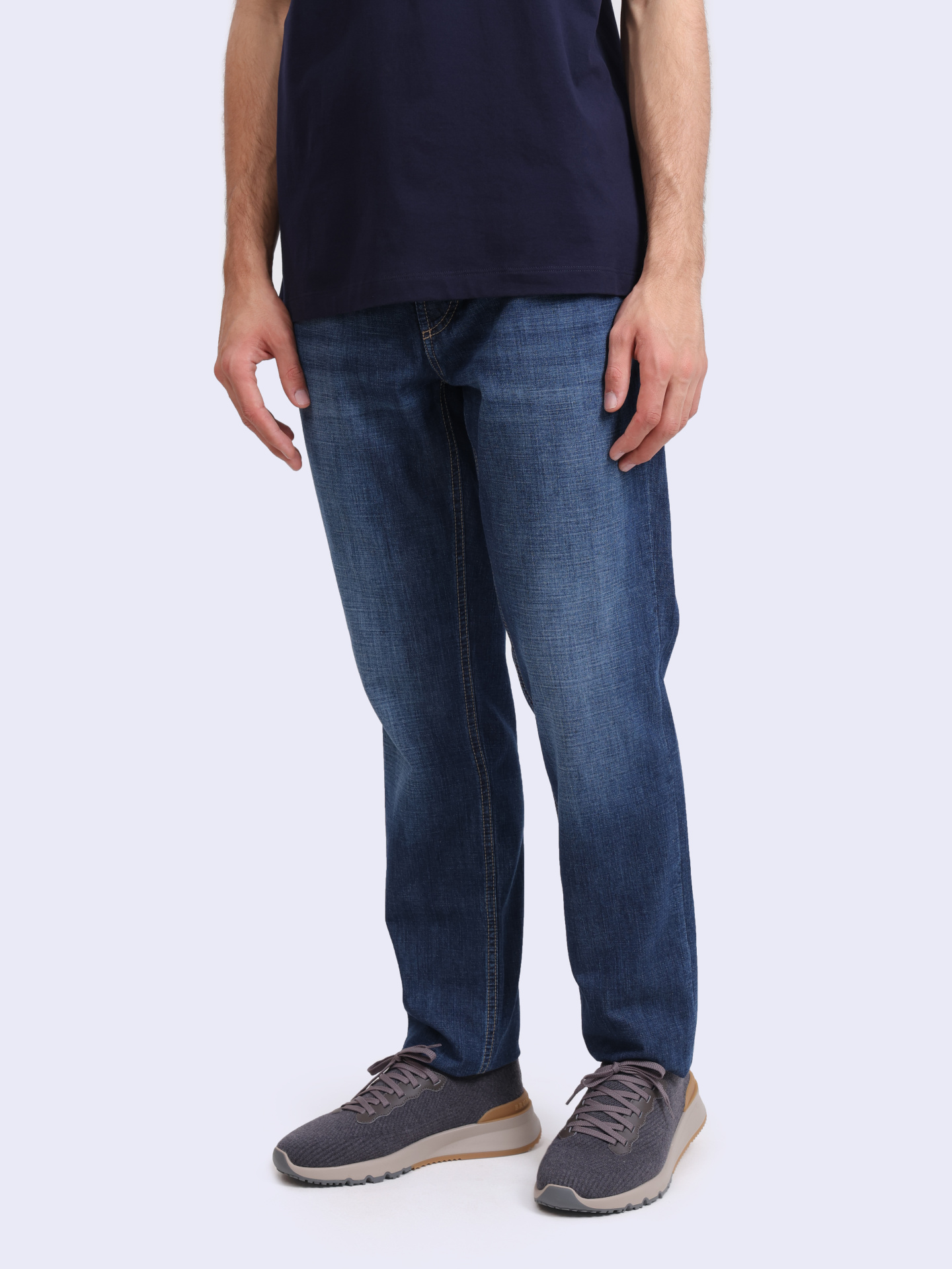 Джинсы Brunello Cucinelli ME645D3210 C1468 темно-синие мужские — купить в интернет-магазине Verdistore