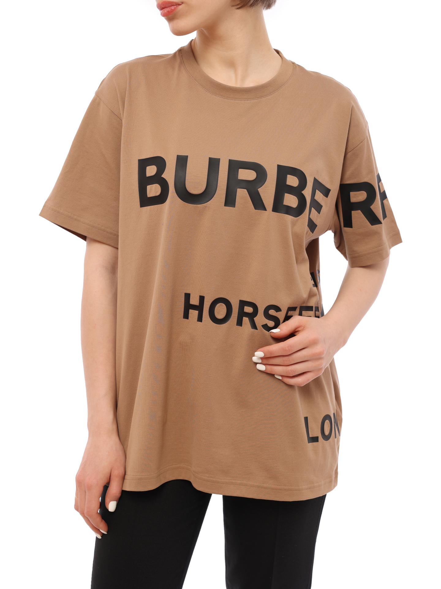 Футболка Burberry 8048927 A1420 хлопковая женская — купить в интернет-магазине Verdistore