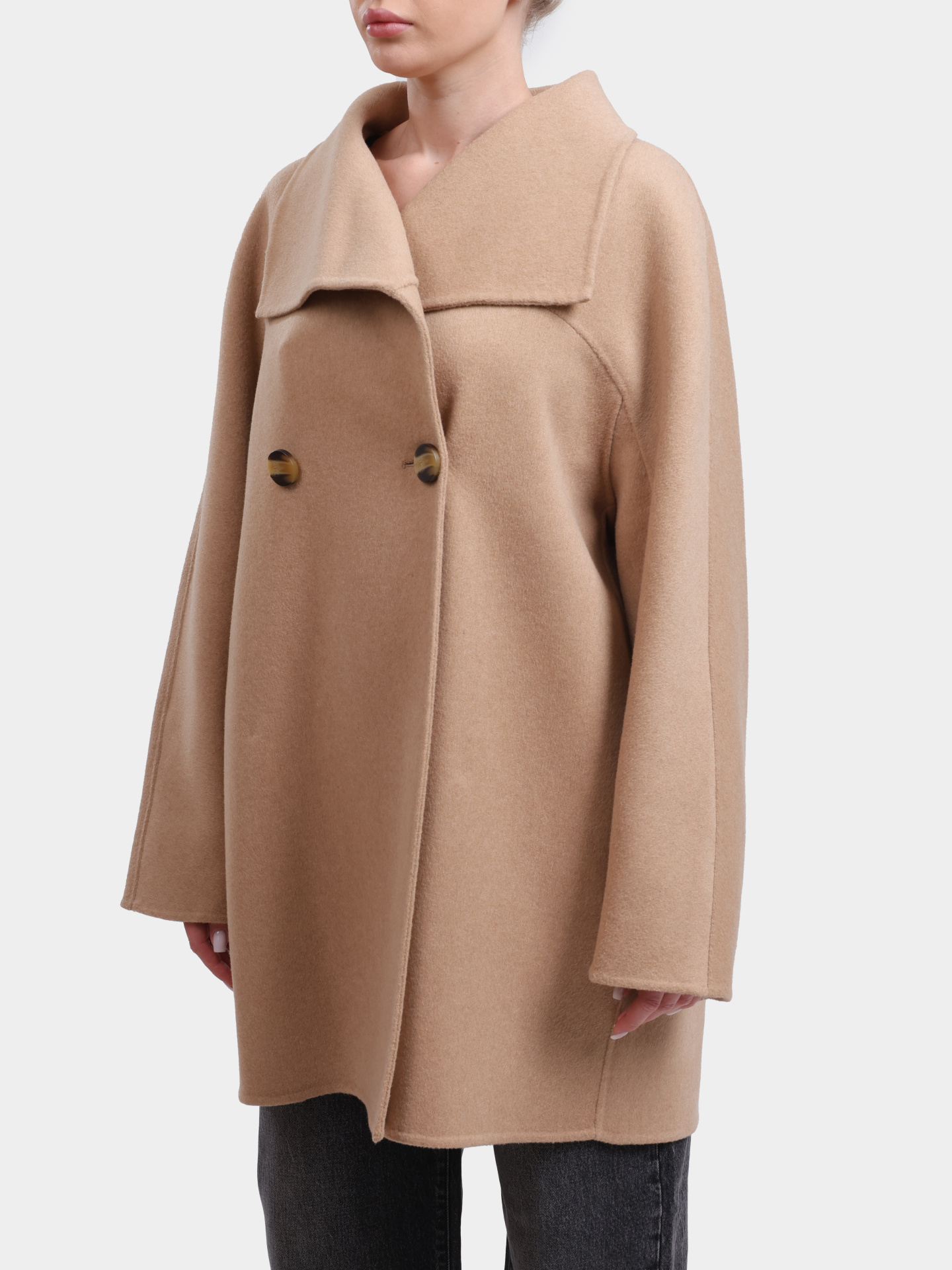 Пальто Armani Exchange XW000715 AF16216 U1051 бежевое женское — купить в интернет-магазине Verdistore
